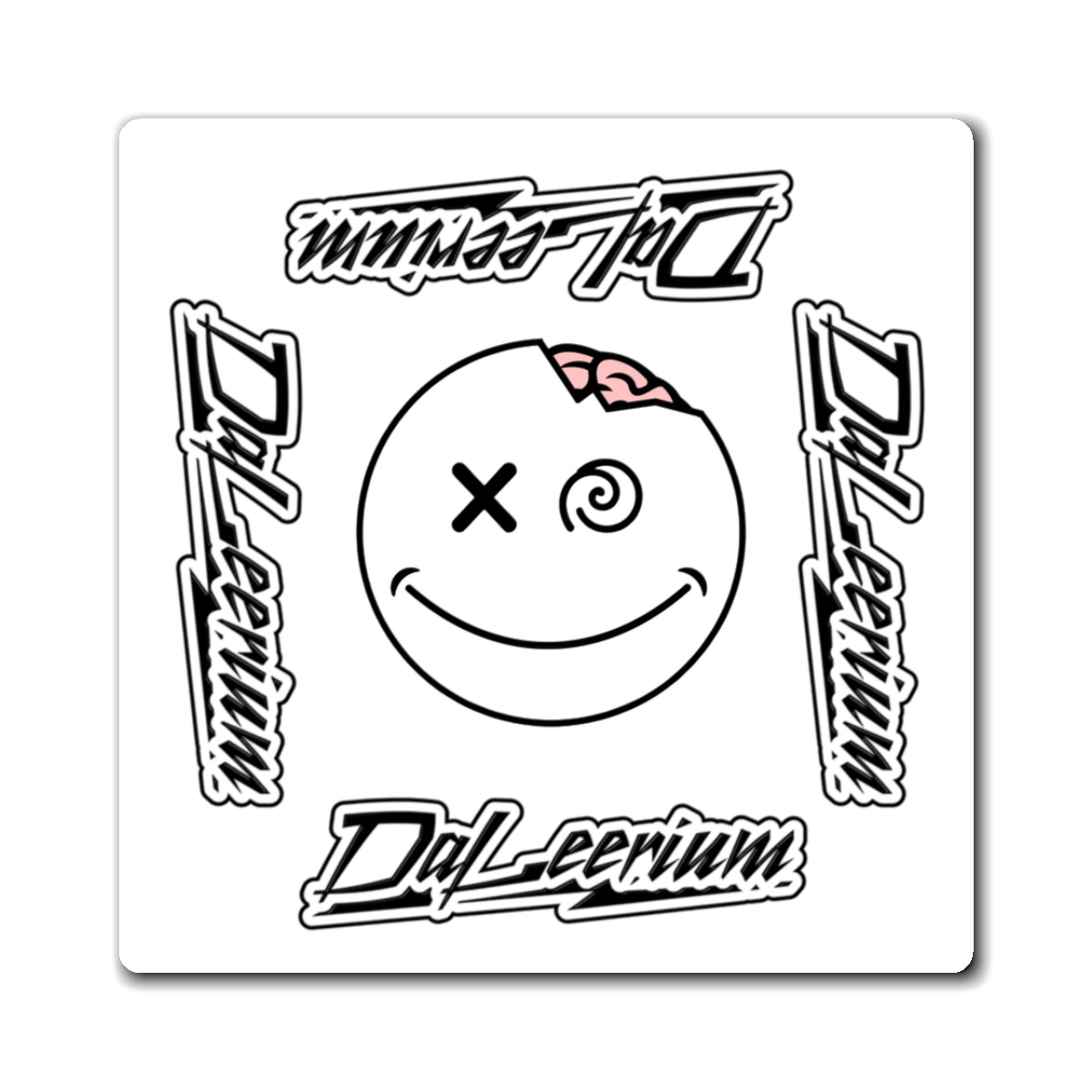 DaLeerium - Logo Magnet - Quirky Refrigerator Decor, Gift for Students, Dorm Room Accessories, Unique Collectible