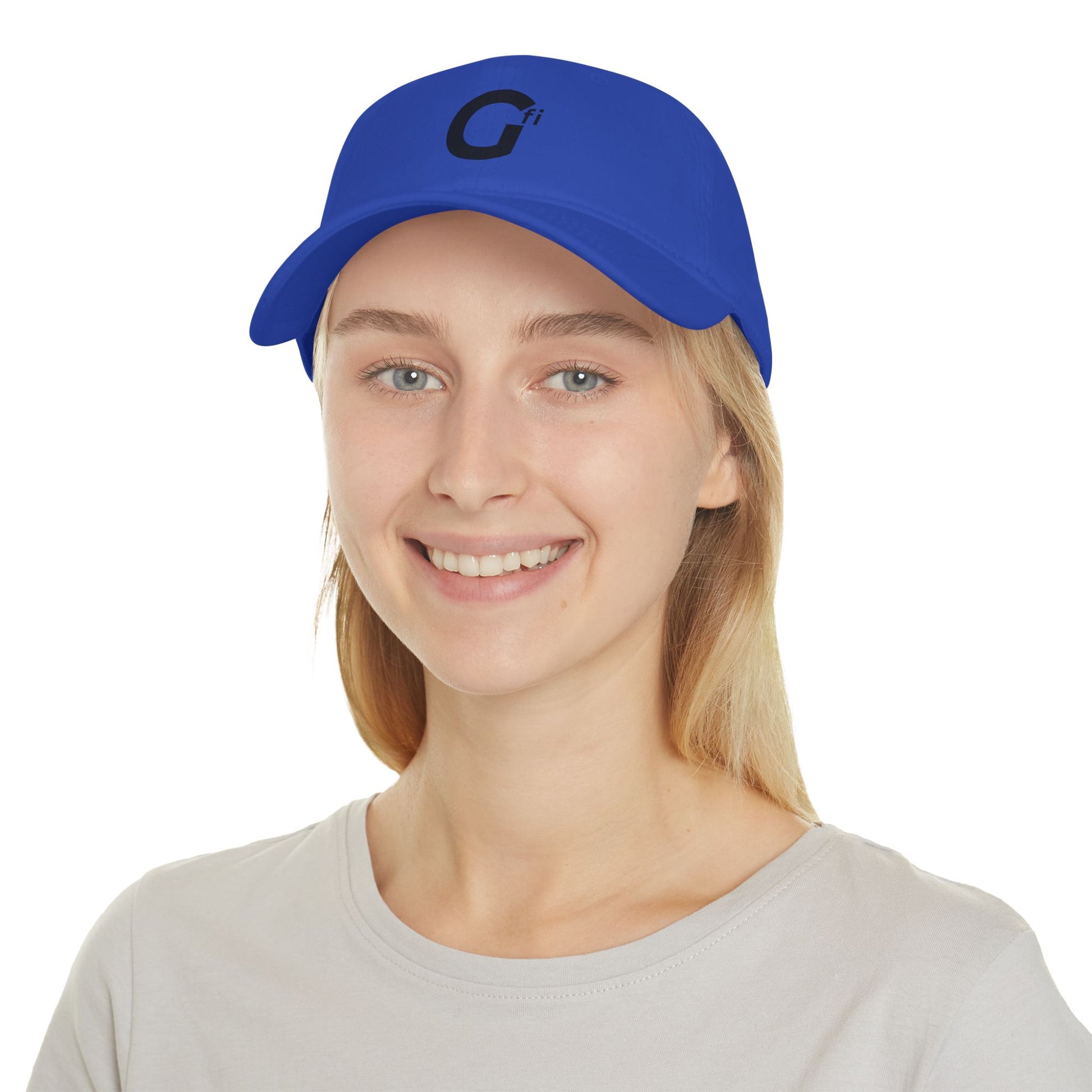 "Gfi" - Stylish Low Profile Baseball Cap with Modern Logo, Casual Hat for Everyday Wear, Gift for Sports Lovers, Adjustable Cap