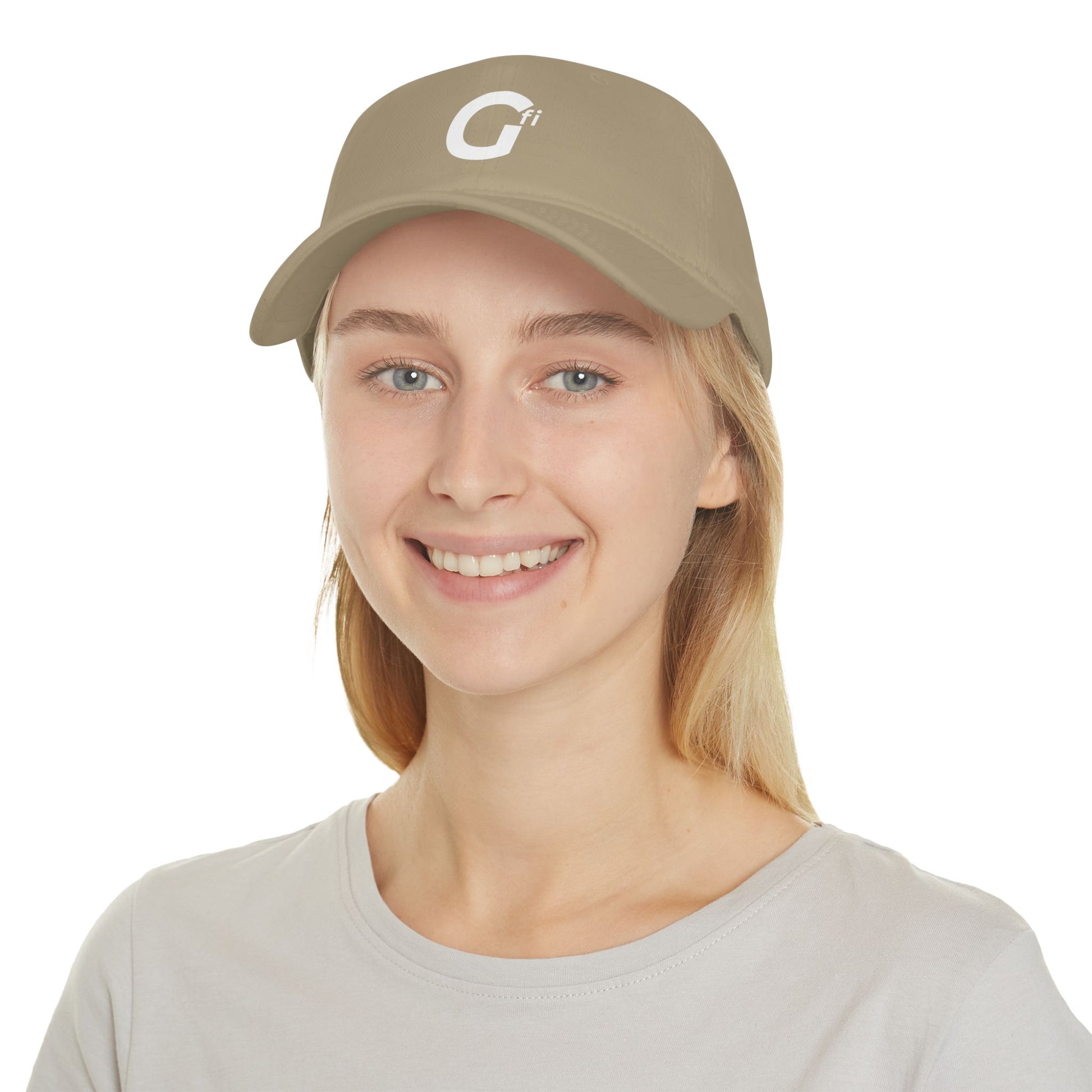 "Gfi" - Stylish Low Profile Baseball Cap with Modern Logo, Casual Hat for Everyday Wear, Gift for Sports Lovers, Adjustable Cap