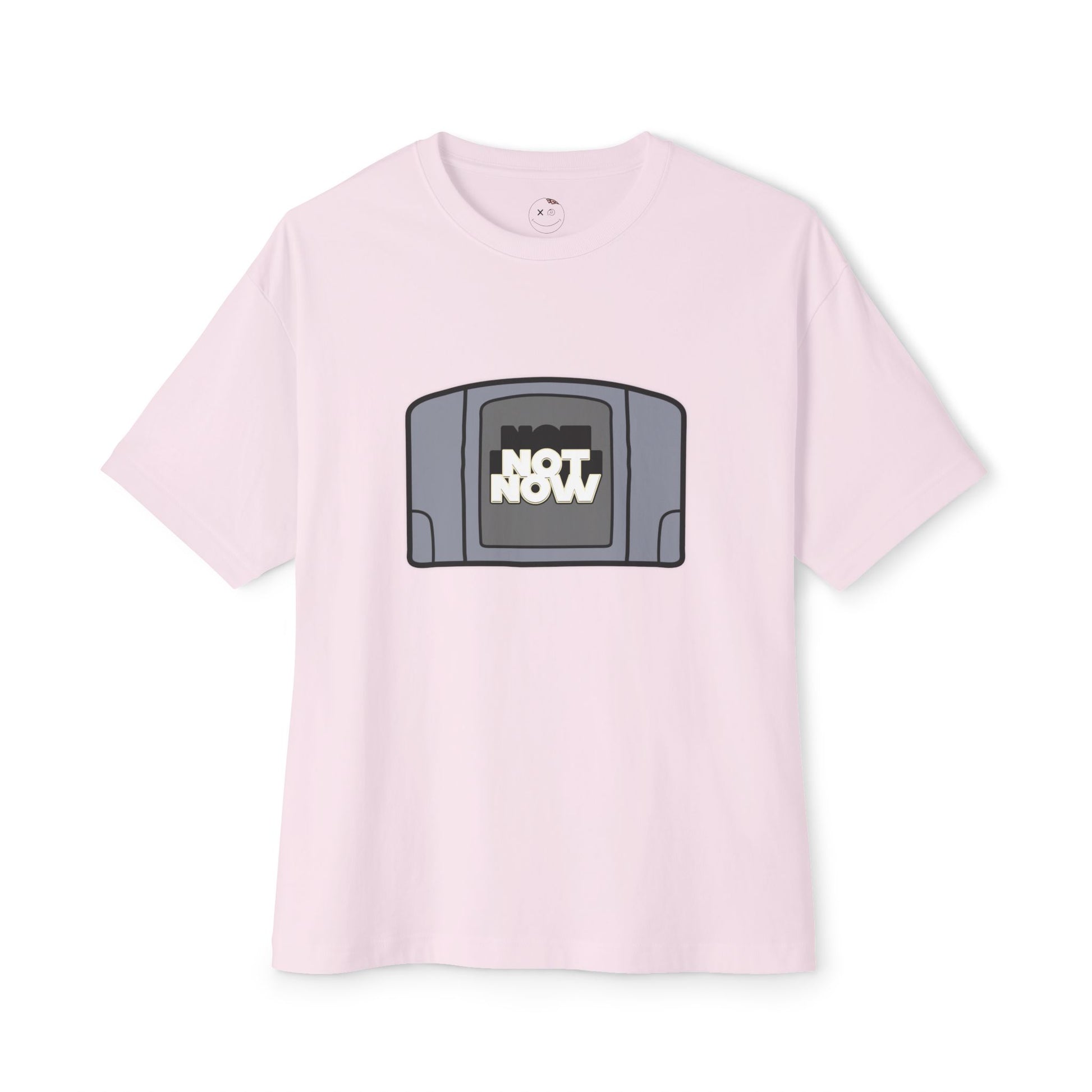 "Not Now" Unisex Oversized Boxy Tee - Retro Gaming Vibes, Perfect Gift for Gamers, Casual Wear, Funny Tee, Unique Gift Idea