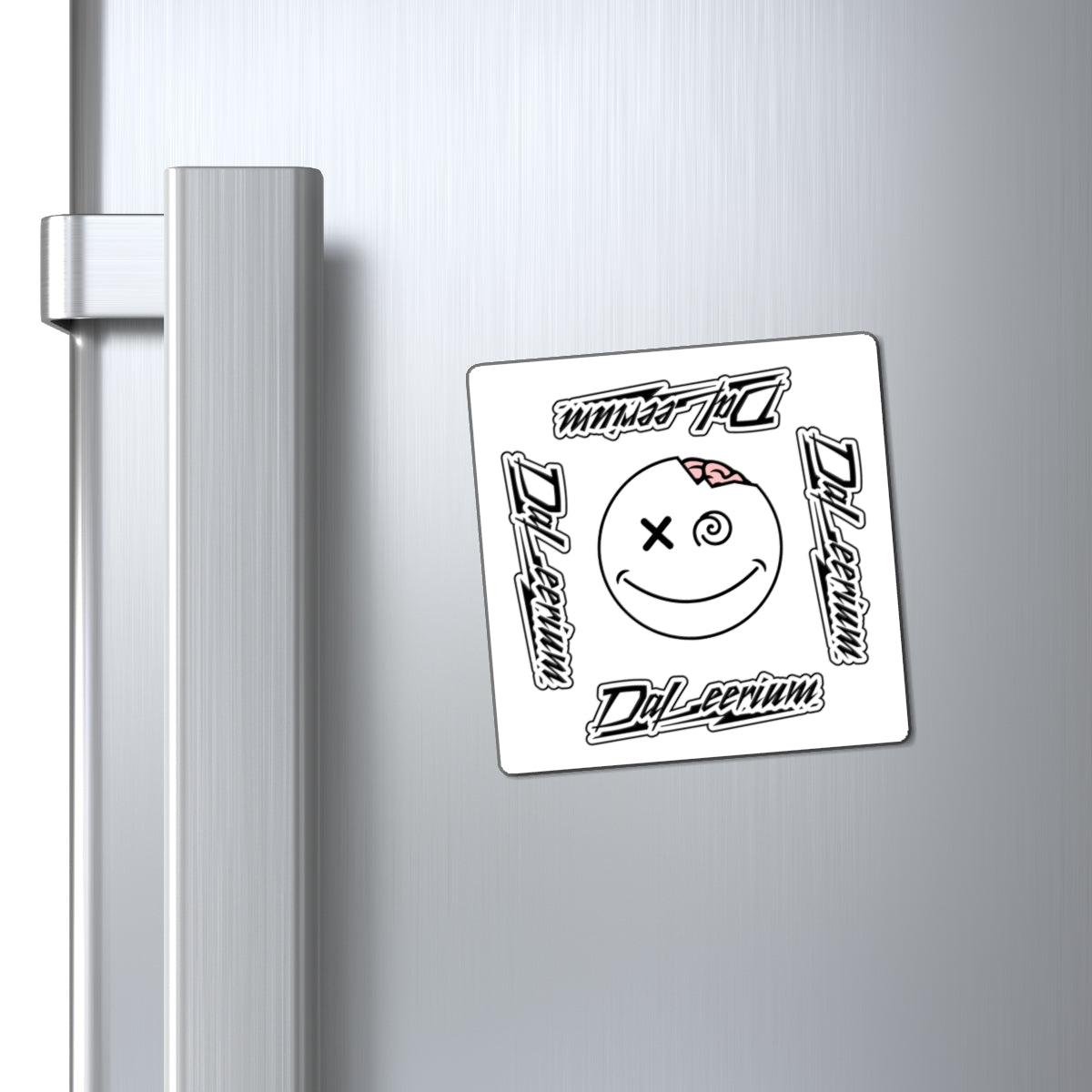 DaLeerium - Logo Magnet - Quirky Refrigerator Decor, Gift for Students, Dorm Room Accessories, Unique Collectible