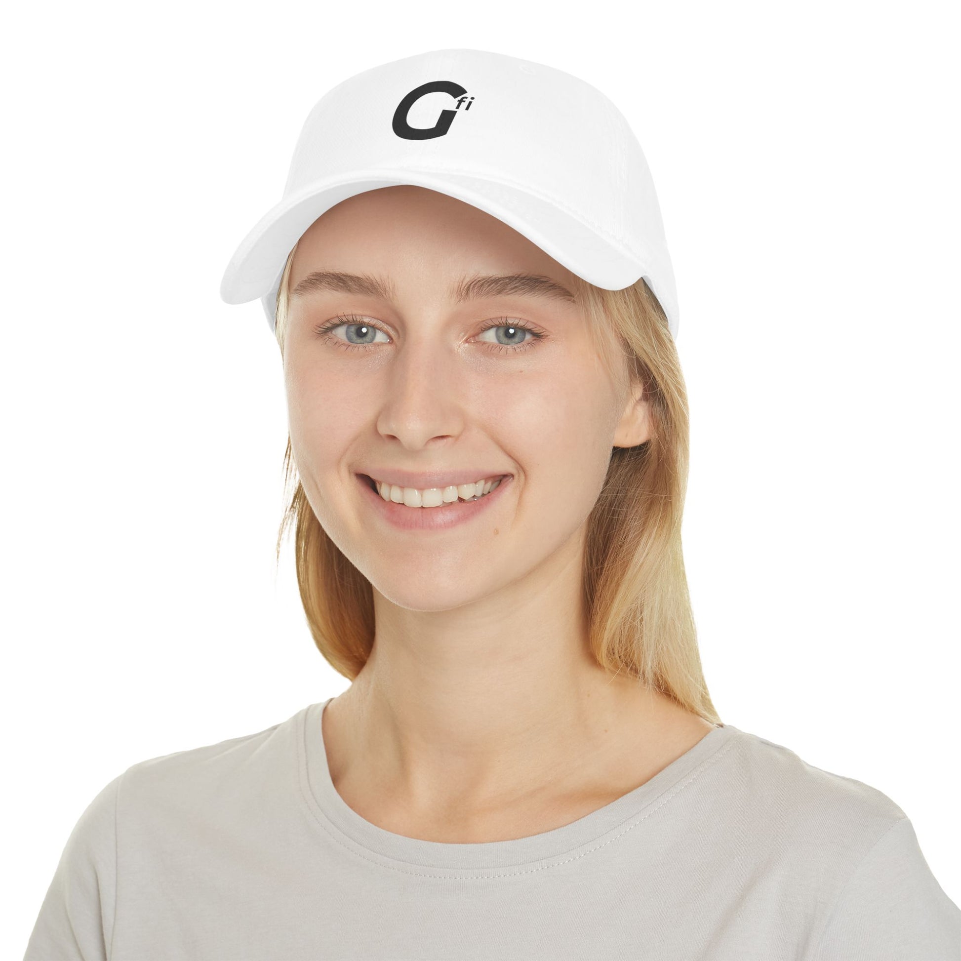 "Gfi" - Stylish Low Profile Baseball Cap with Modern Logo, Casual Hat for Everyday Wear, Gift for Sports Lovers, Adjustable Cap
