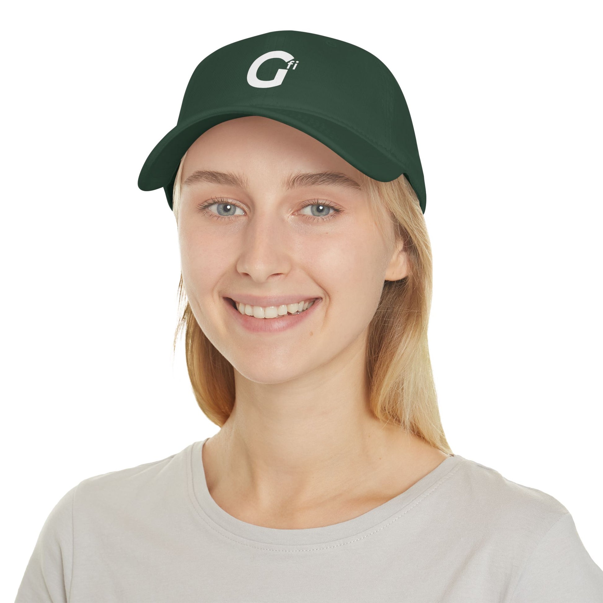 "Gfi" - Stylish Low Profile Baseball Cap with Modern Logo, Casual Hat for Everyday Wear, Gift for Sports Lovers, Adjustable Cap