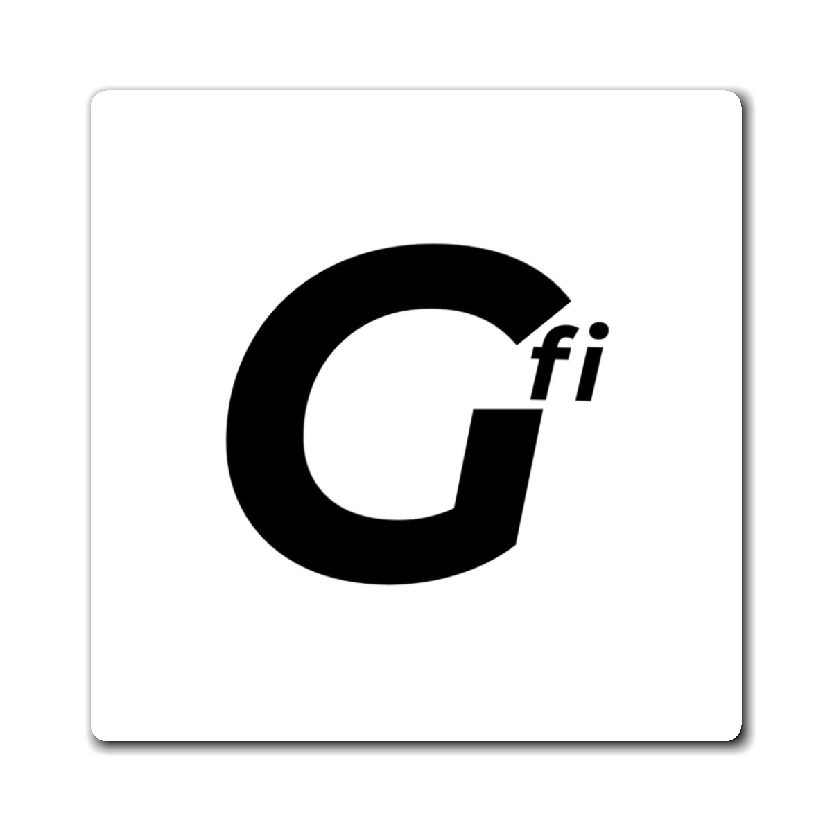 GFI - Logo Magnet - Quirky Refrigerator Decor, Gift for Students, Dorm Room Accessories, Unique Collectible