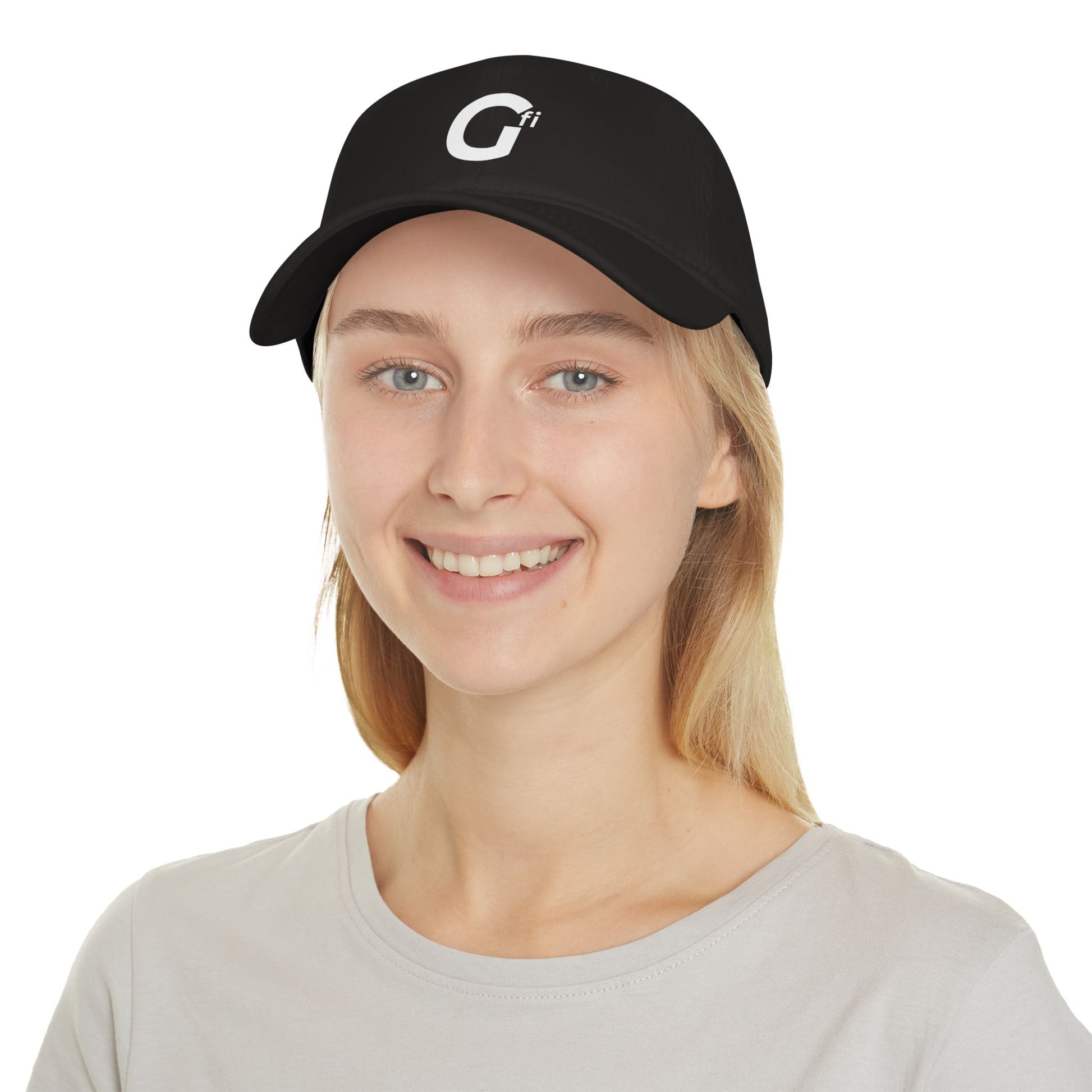 "Gfi" - Stylish Low Profile Baseball Cap with Modern Logo, Casual Hat for Everyday Wear, Gift for Sports Lovers, Adjustable Cap