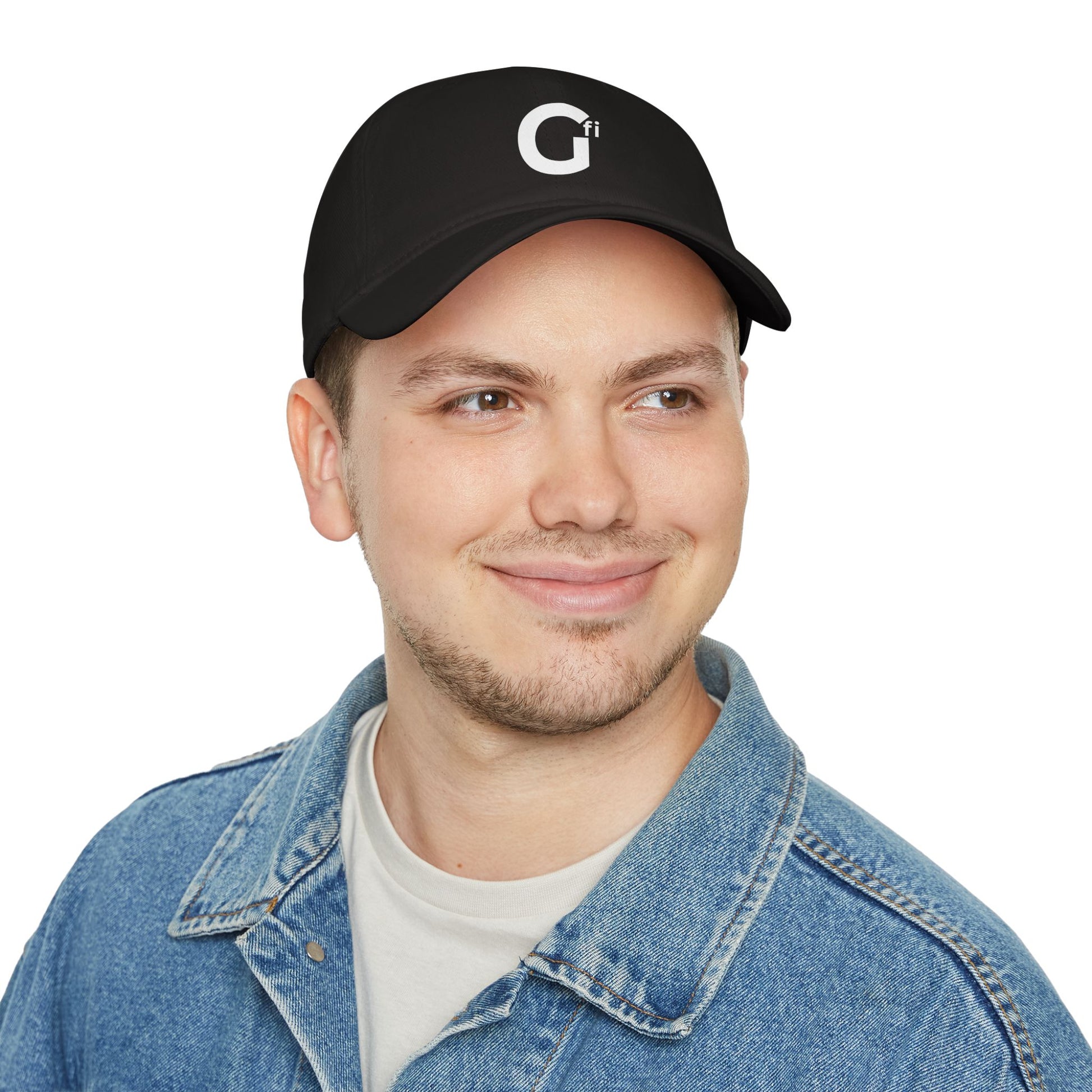 "Gfi" - Stylish Low Profile Baseball Cap with Modern Logo, Casual Hat for Everyday Wear, Gift for Sports Lovers, Adjustable Cap