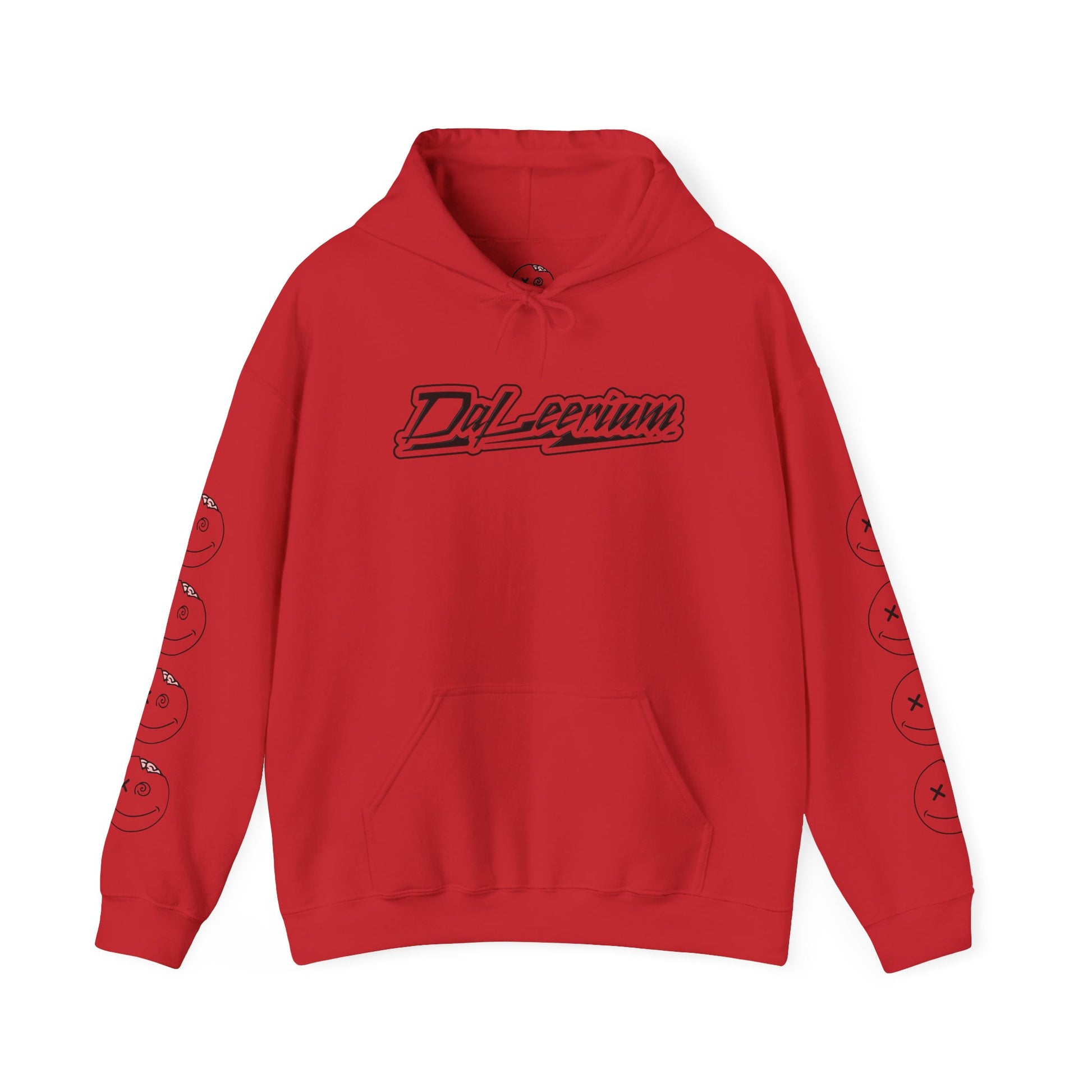 DaLeerium - Black Lettering and Logo Sleeve - Unisex Heavy Blend™ Hooded Sweatshirt