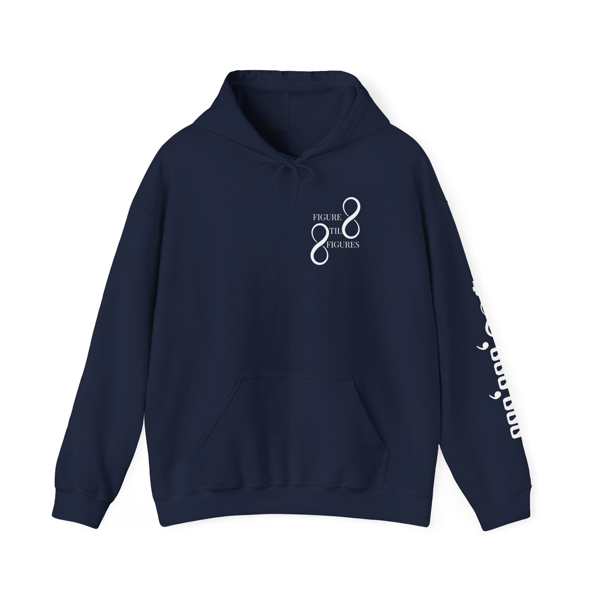8 Figure Hoodie - Front, Back, and Sleeve