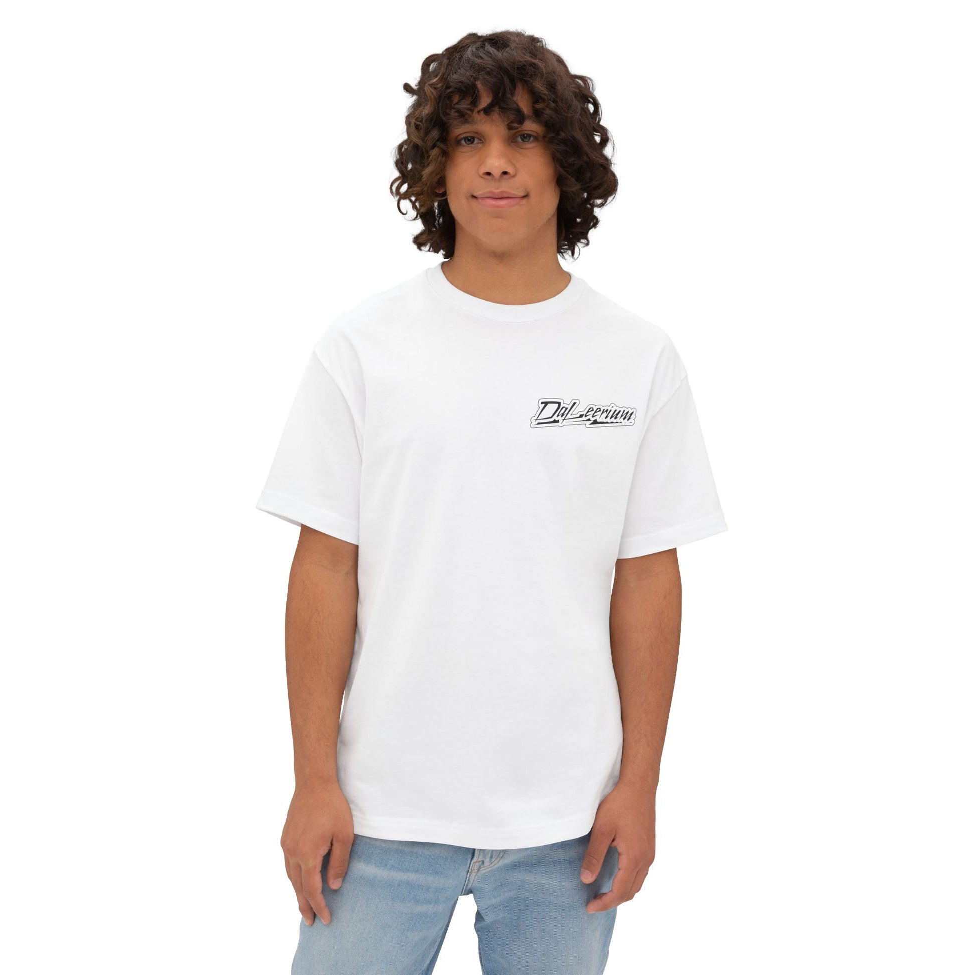 DaLeerium - Left Chest Lettering - Unisex Oversized Boxy Tee