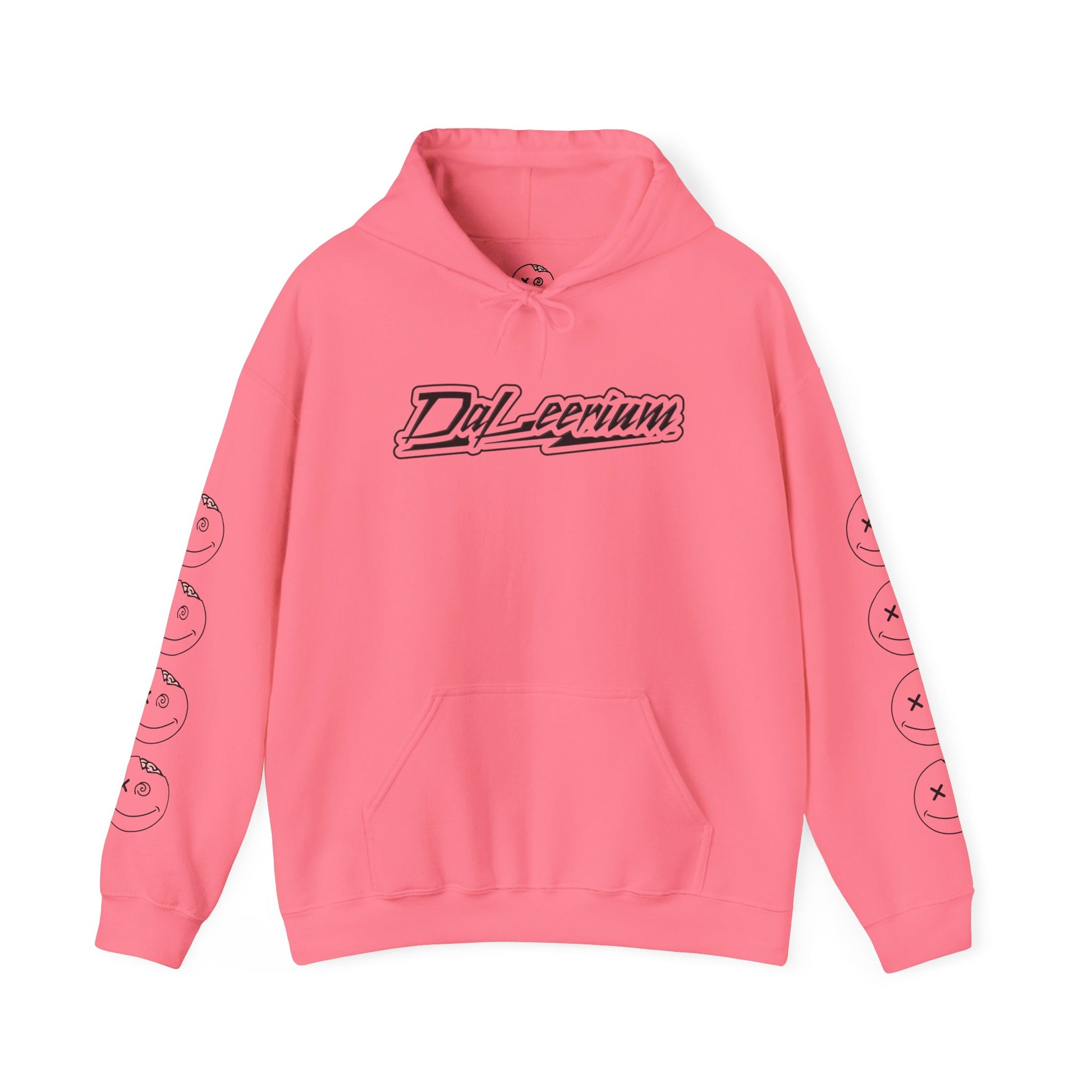 DaLeerium - Black Lettering and Logo Sleeve - Unisex Heavy Blend™ Hooded Sweatshirt
