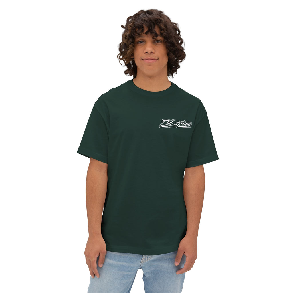 DaLeerium - Left Chest Lettering - Unisex Oversized Boxy Tee