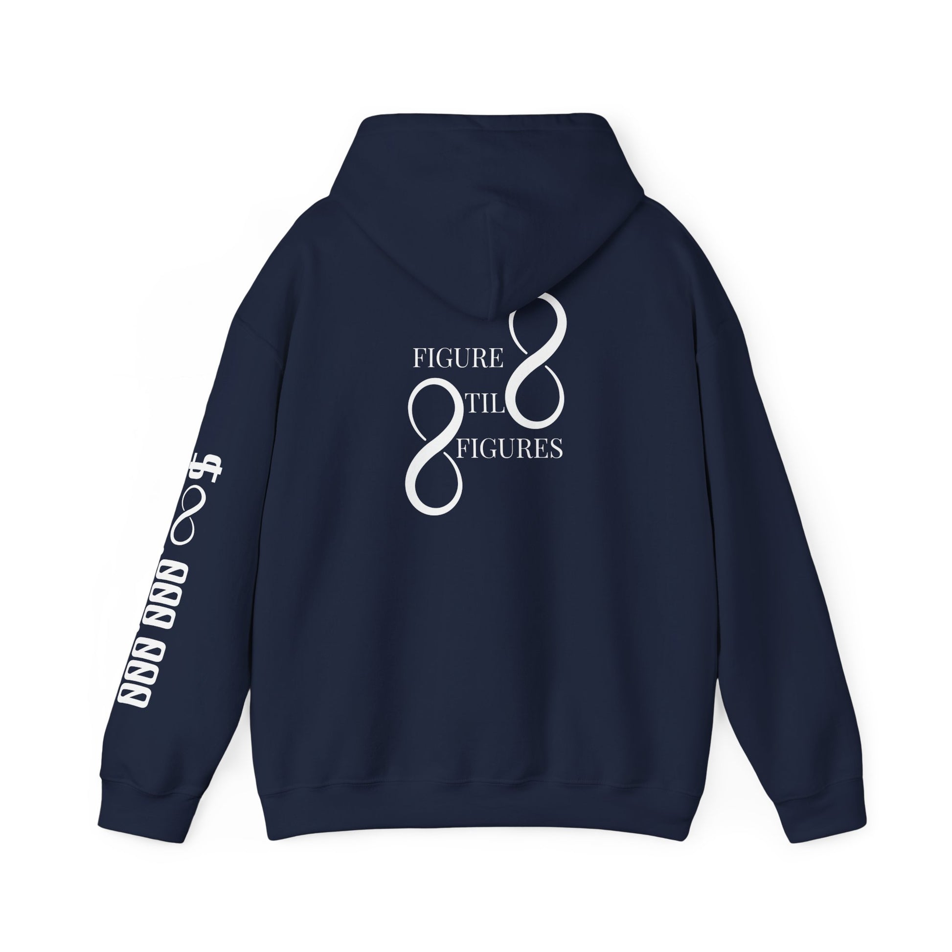 8 Figure Hoodie - Front, Back, and Sleeve