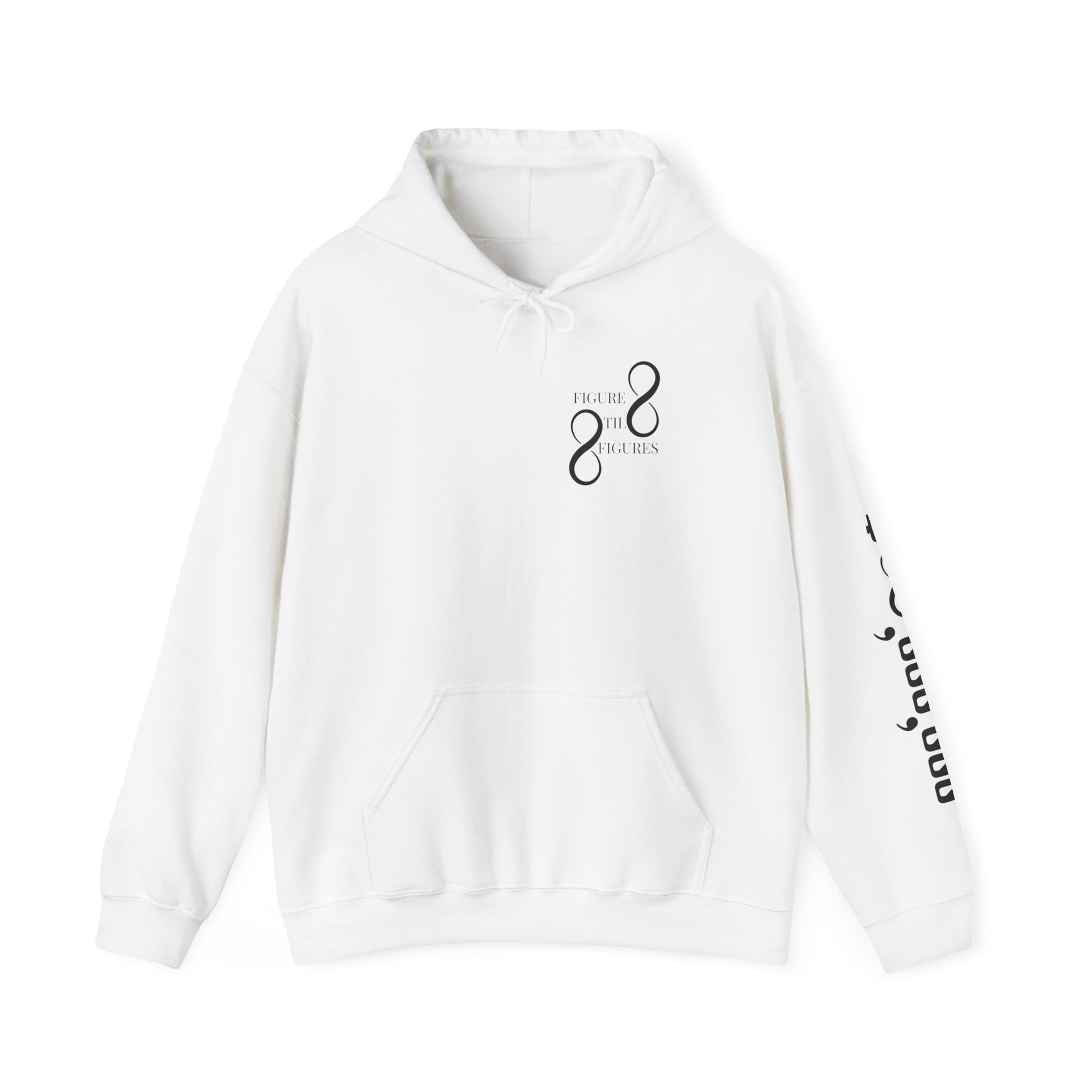 8 Figure Hoodie - Front, Back, and Sleeve