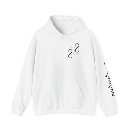 8 Figure Hoodie - Front, Back, and Sleeve