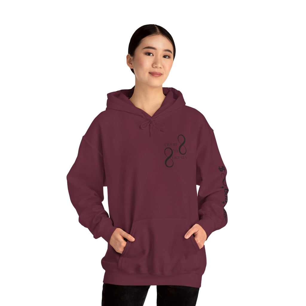 8 Figure Hoodie - Front, Back, and Sleeve