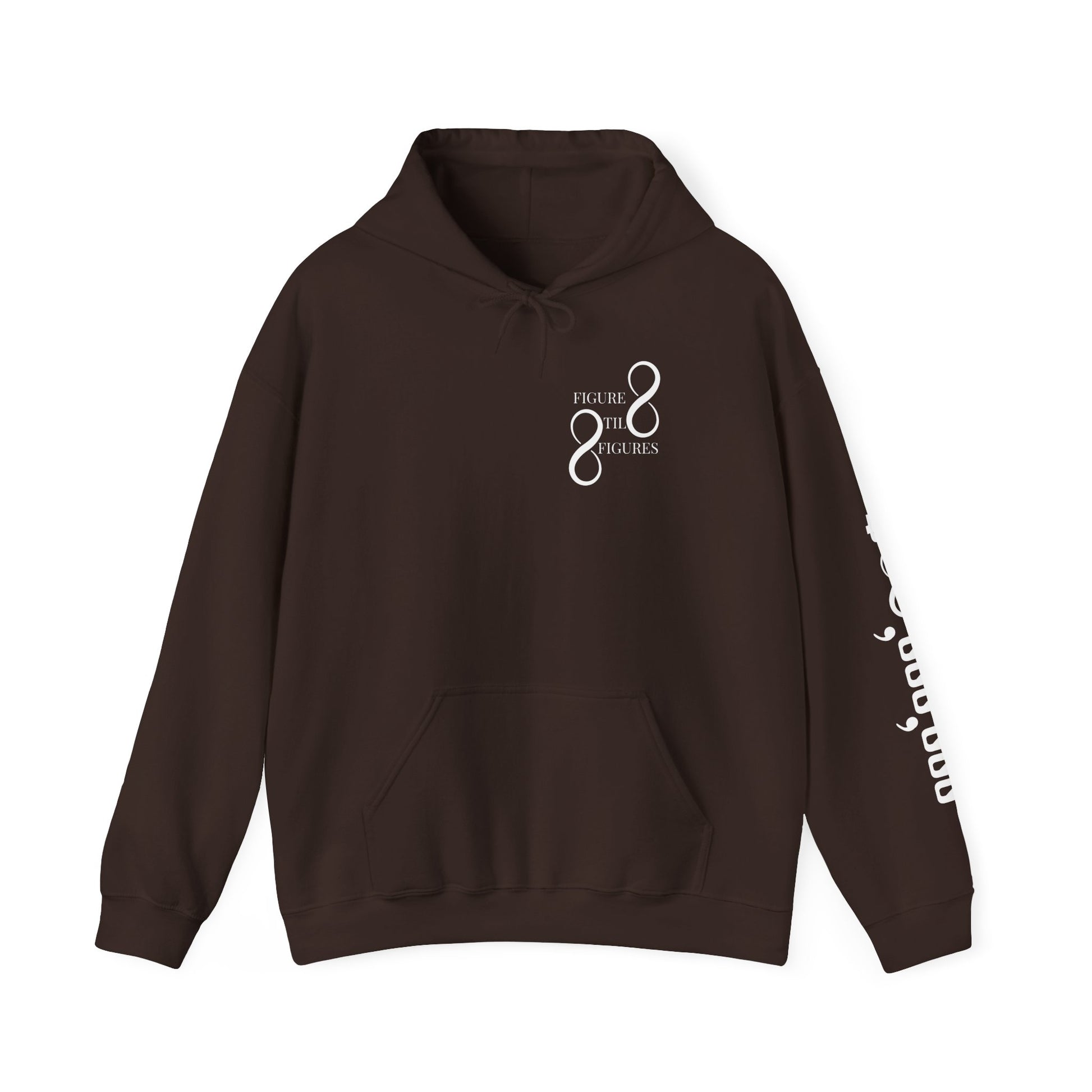 8 Figure Hoodie - Front, Back, and Sleeve