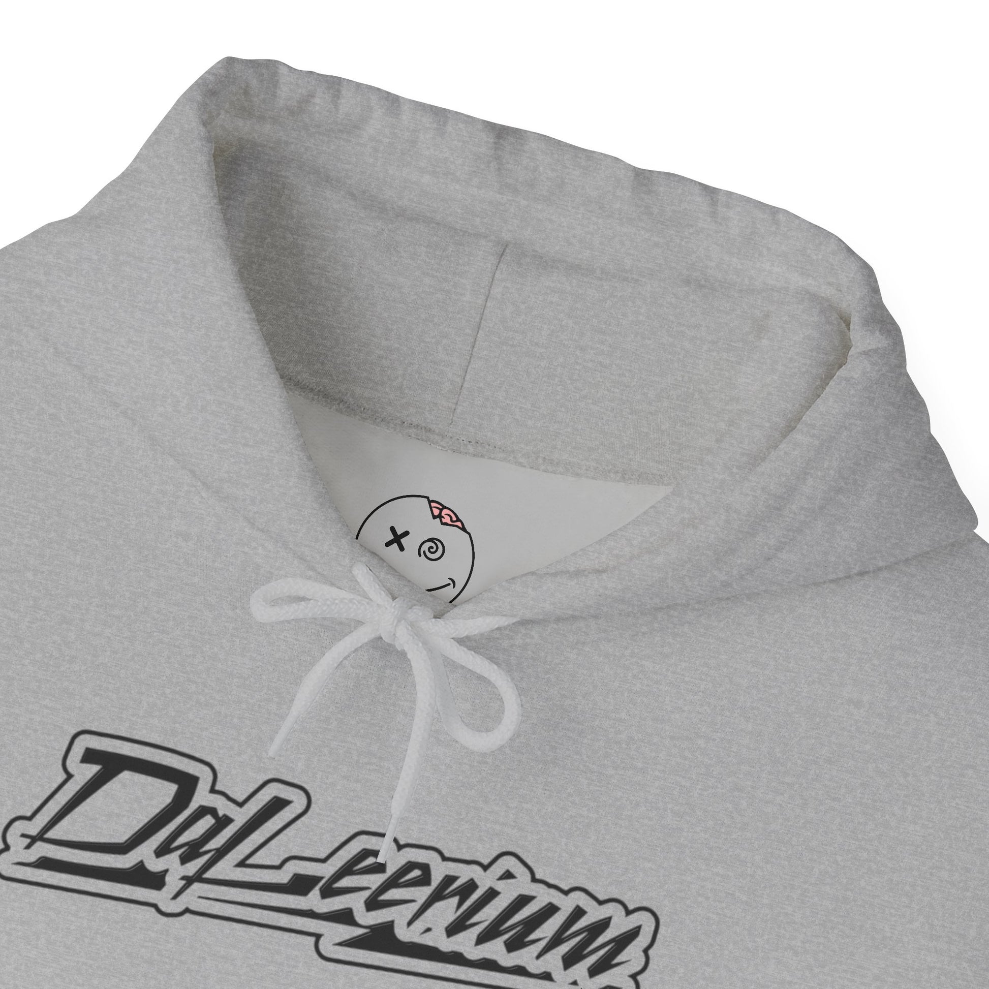 DaLeerium - Black Lettering and Logo Sleeve - Unisex Heavy Blend™ Hooded Sweatshirt