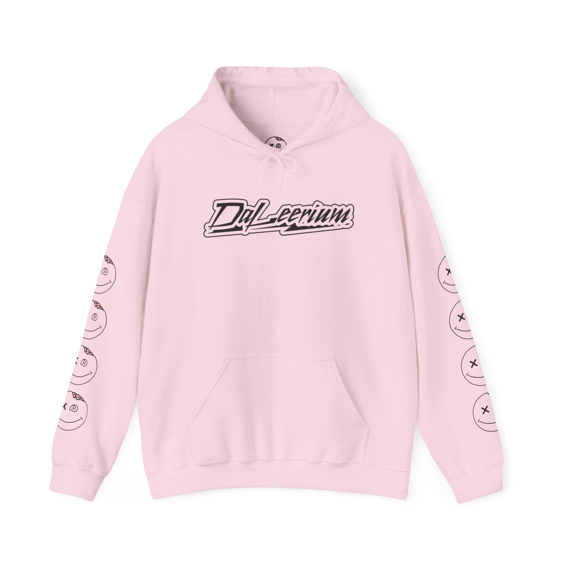 DaLeerium - Black Lettering and Logo Sleeve - Unisex Heavy Blend™ Hooded Sweatshirt