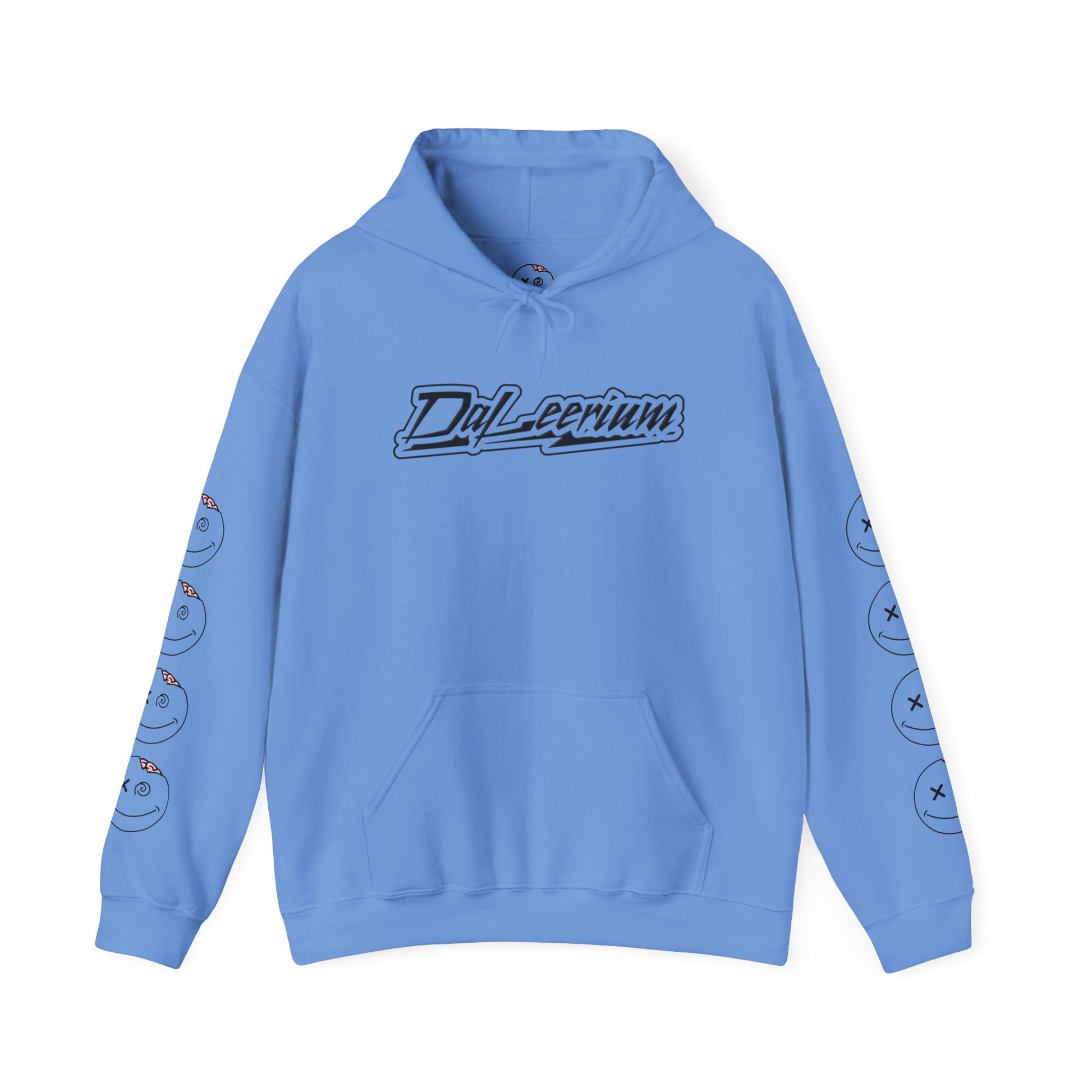 DaLeerium - Black Lettering and Logo Sleeve - Unisex Heavy Blend™ Hooded Sweatshirt