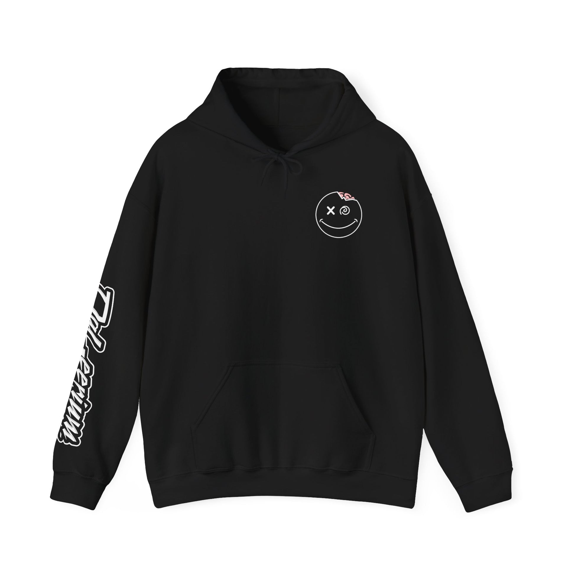 DaLeerium - Logo and Lettering Sleeve - Hoodie, Unisex Sweatshirt, Casual Streetwear, Perfect for Gifts, Everyday Wear, Artistic Apparel