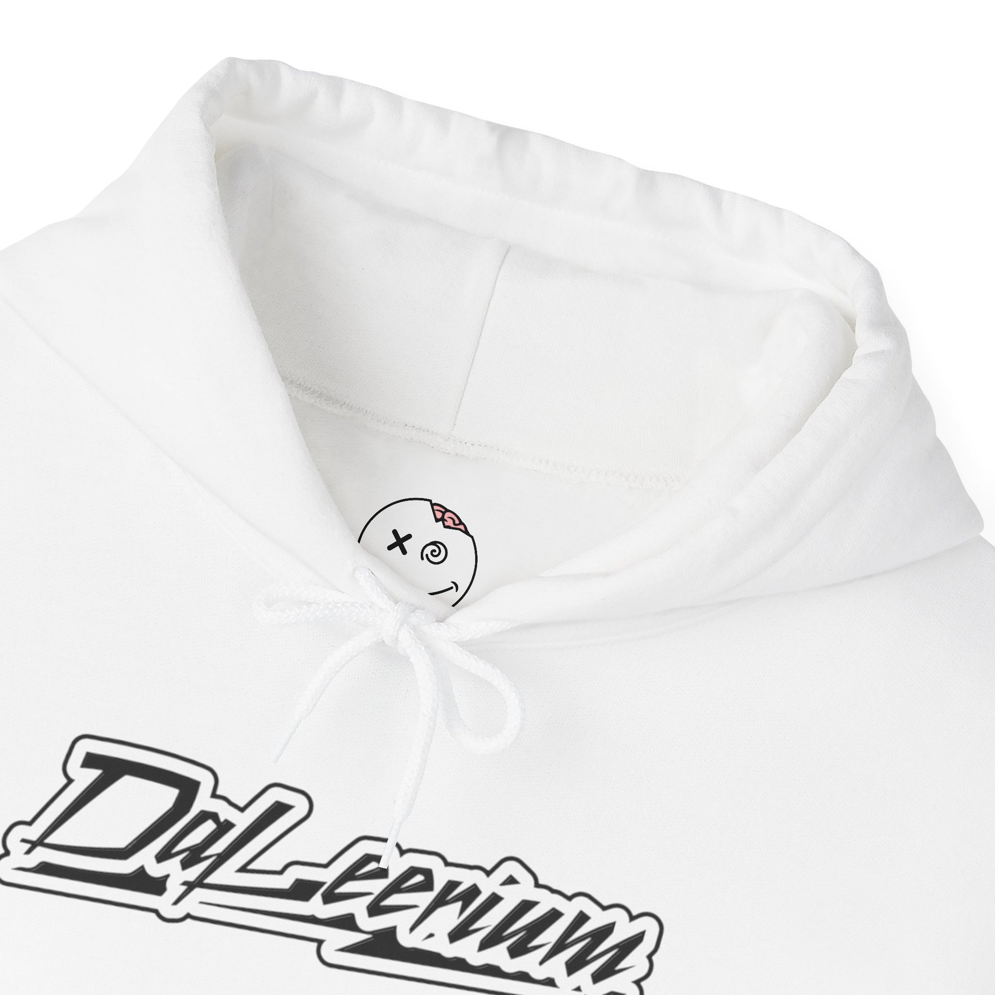 DaLeerium - Black Lettering and Logo Sleeve - Unisex Heavy Blend™ Hooded Sweatshirt