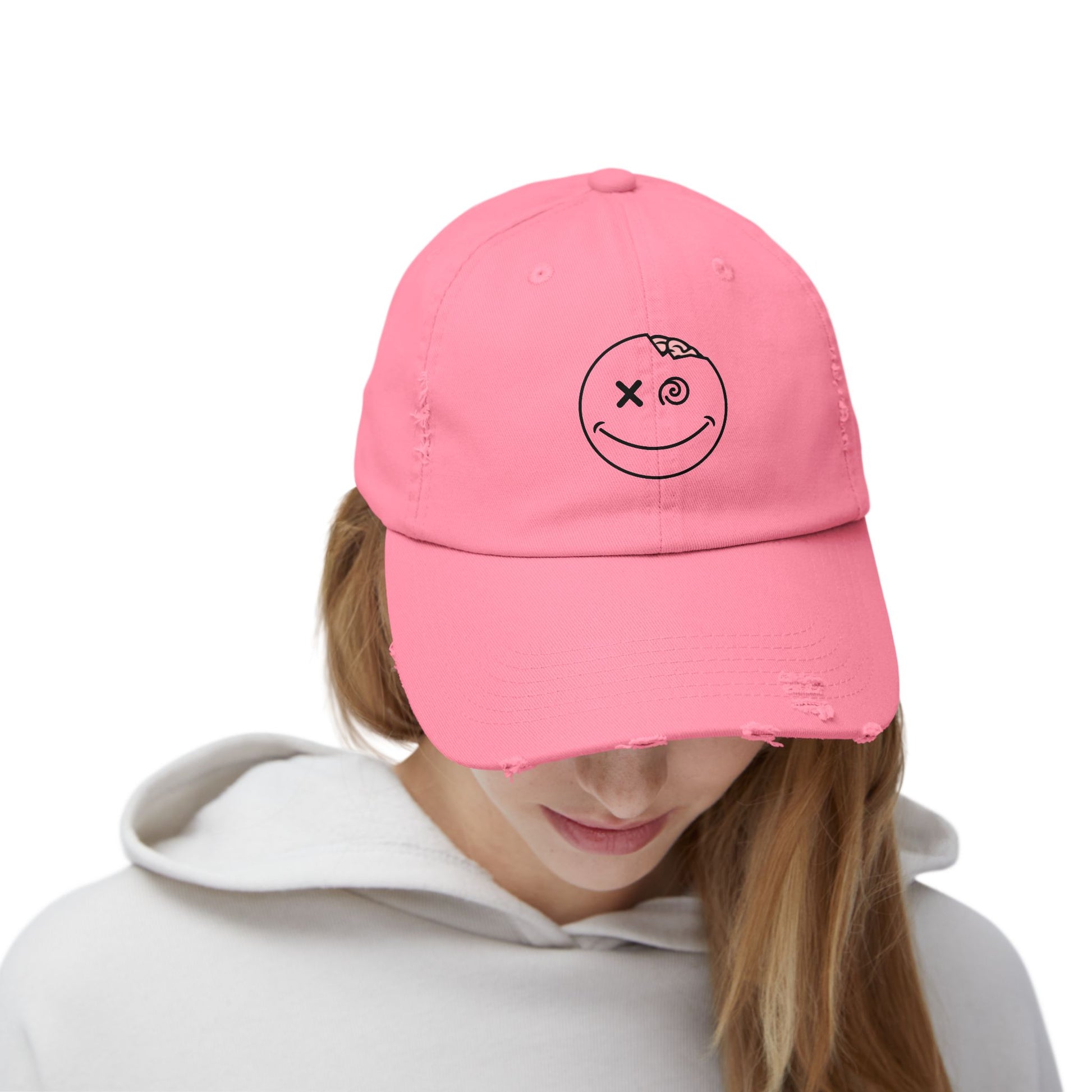 Distressed DaLeerium Logo Hat | Unisex Vintage Hat | Trendy Accessories for Teens, Gift for Him, Her, Everyday Wear, Casual Style