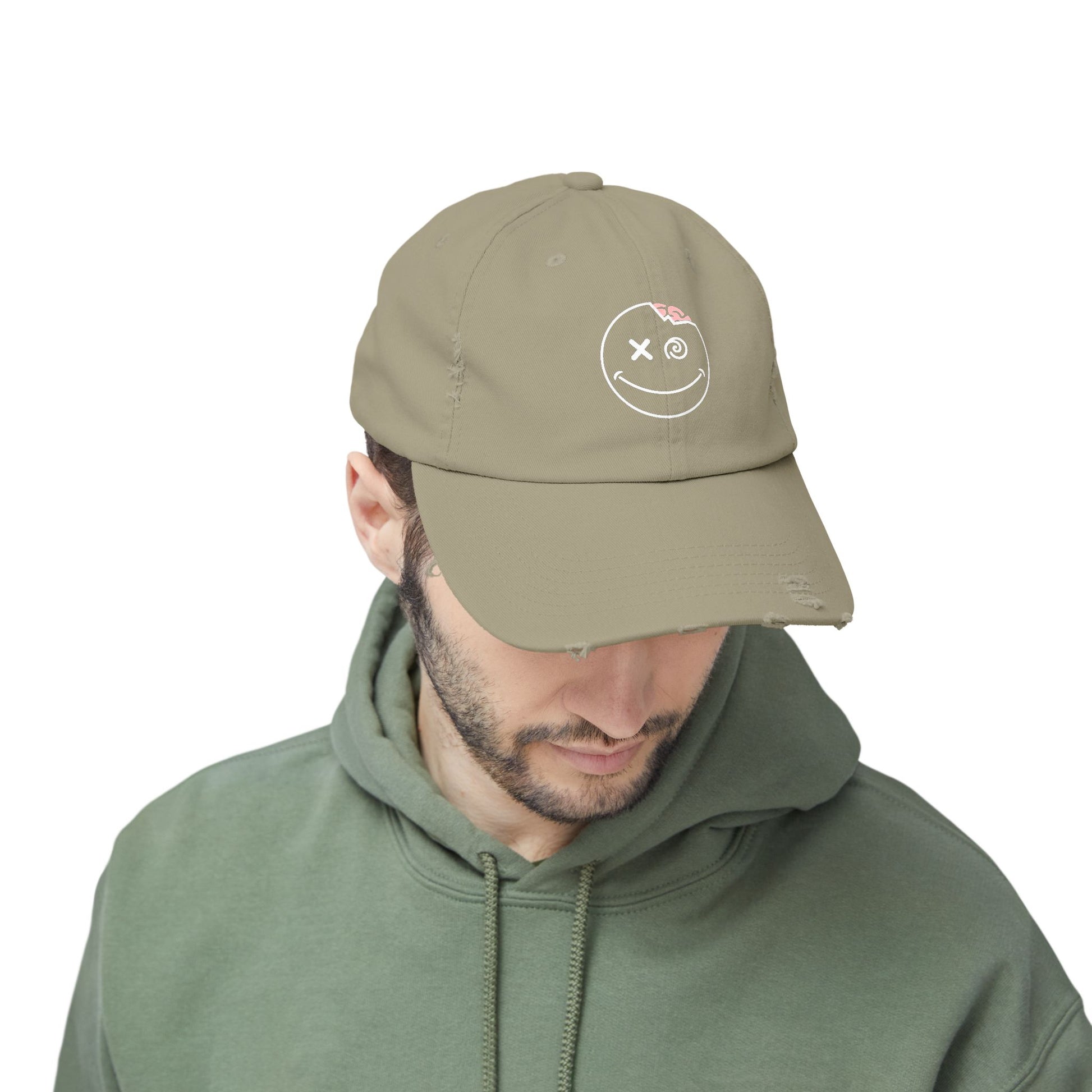 Distressed DaLeerium Logo Hat | Unisex Vintage Hat | Trendy Accessories for Teens, Gift for Him, Her, Everyday Wear, Casual Style