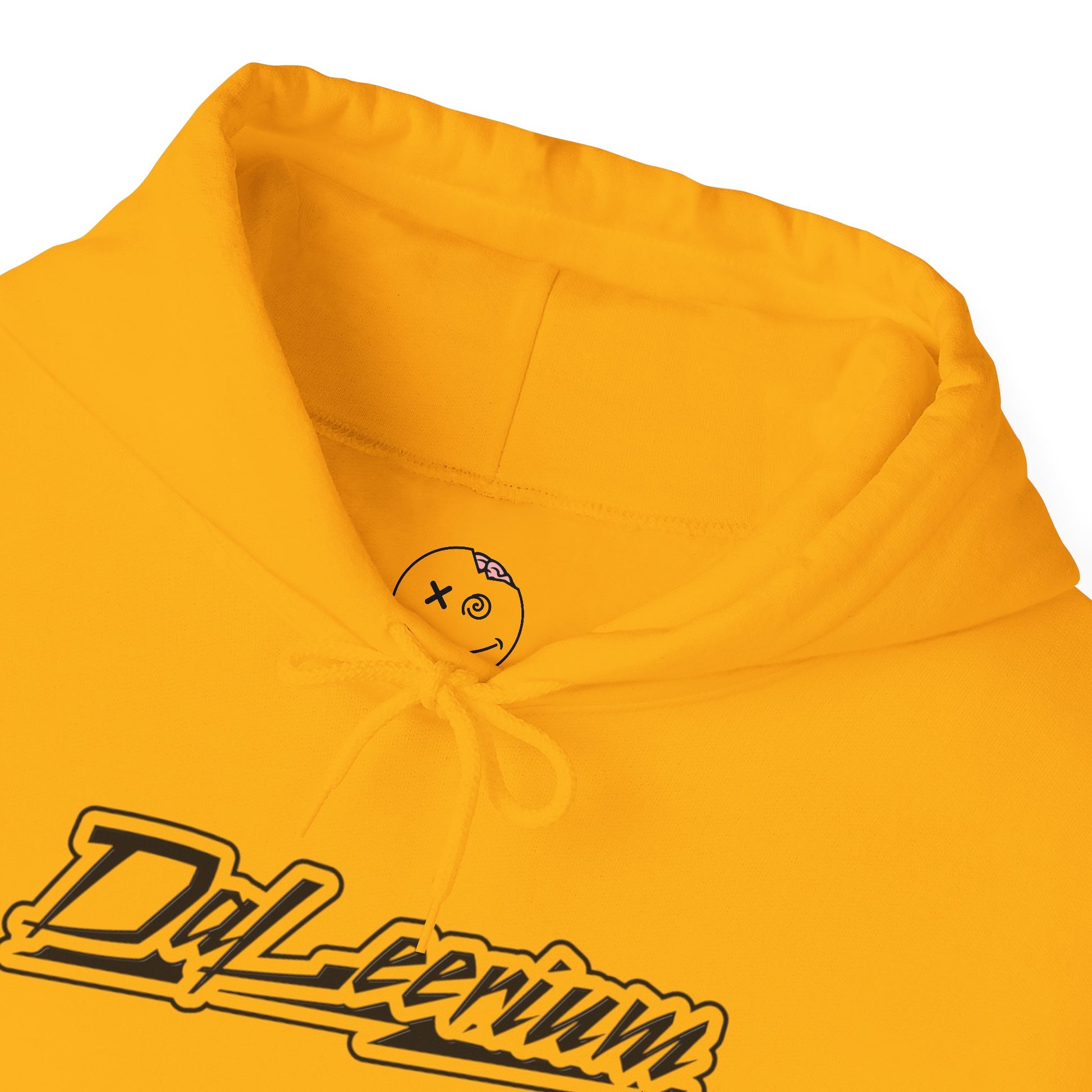 DaLeerium - Black Lettering and Logo Sleeve - Unisex Heavy Blend™ Hooded Sweatshirt