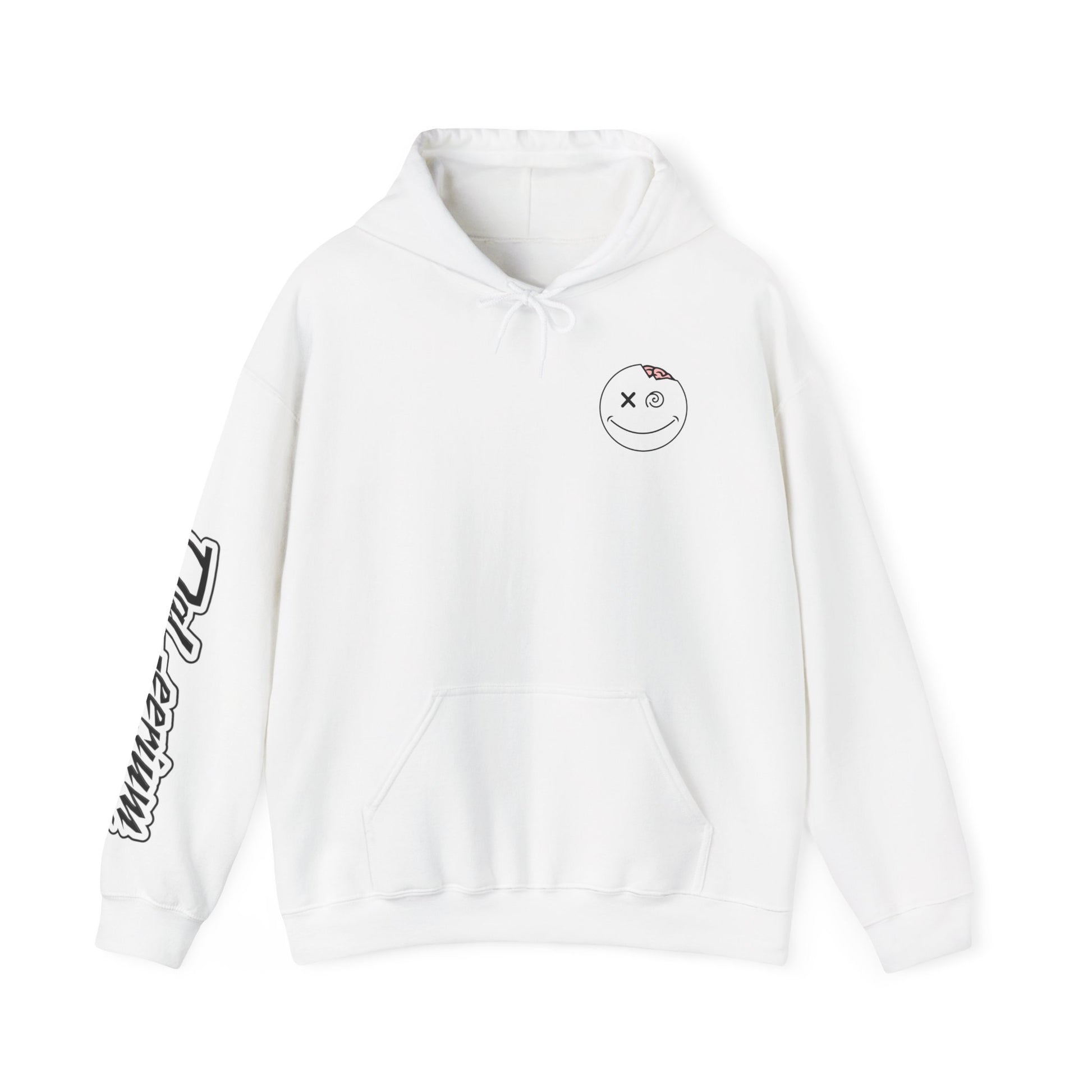 DaLeerium - Logo and Lettering Sleeve - Hoodie, Unisex Sweatshirt, Casual Streetwear, Perfect for Gifts, Everyday Wear, Artistic Apparel