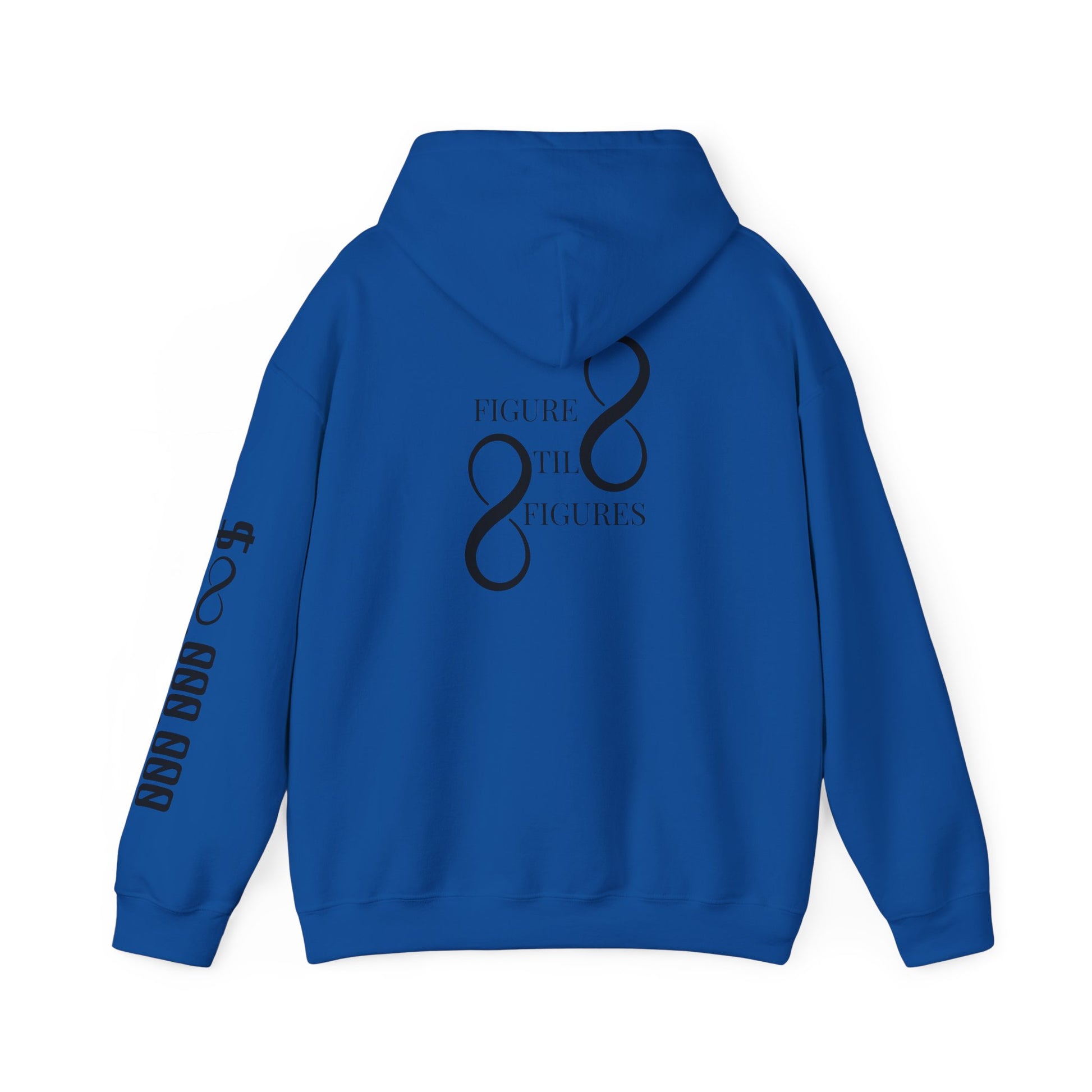 8 Figure Hoodie - Front, Back, and Sleeve