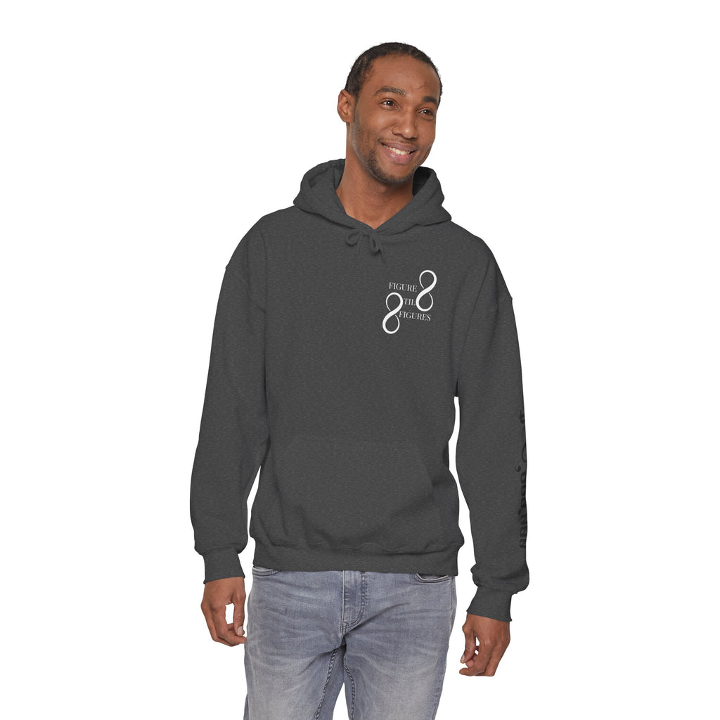 8 Figure Hoodie - Front, Back, and Sleeve