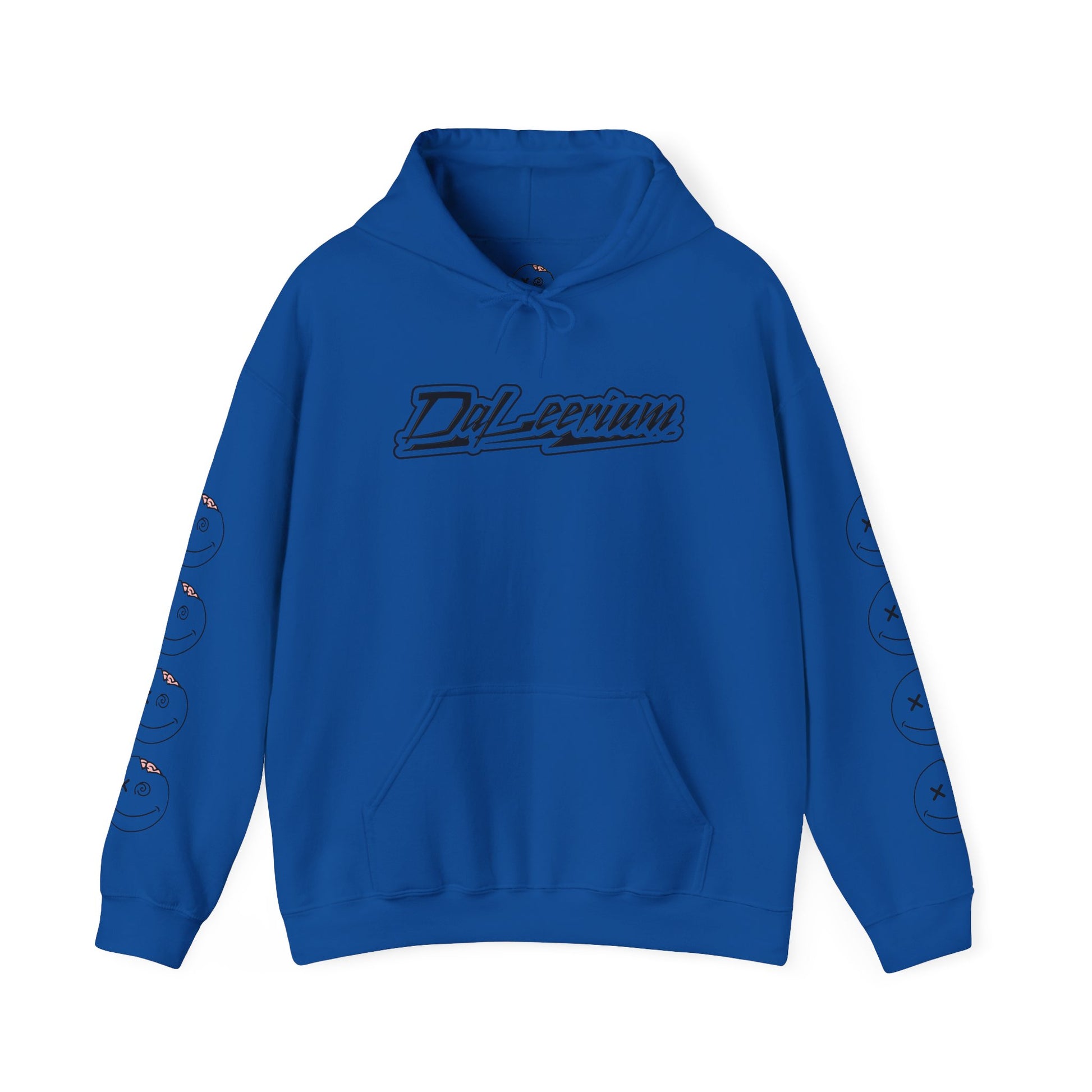 DaLeerium - Black Lettering and Logo Sleeve - Unisex Heavy Blend™ Hooded Sweatshirt