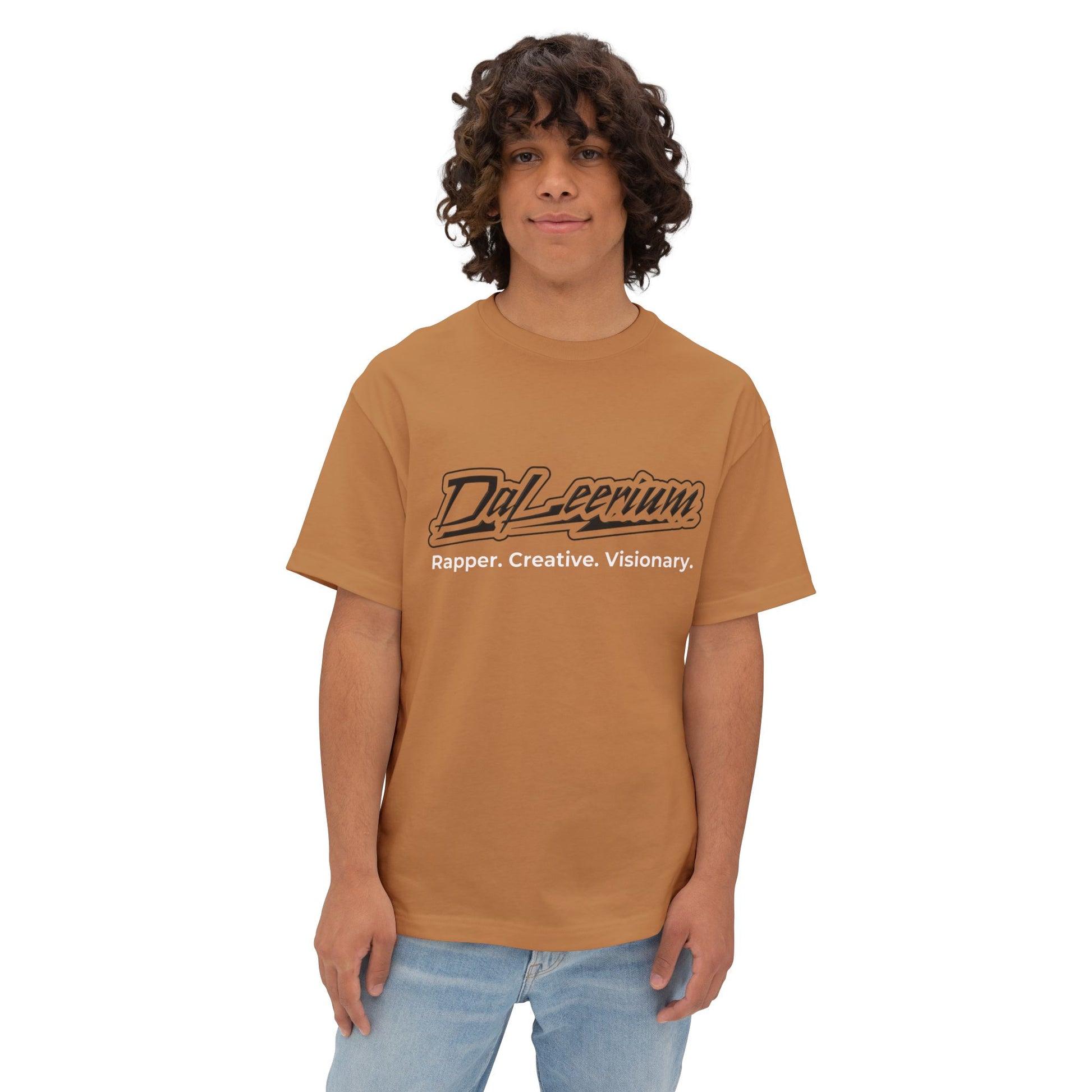 DaLeerium - Lettering - Simple - Unisex Oversized Boxy Tee