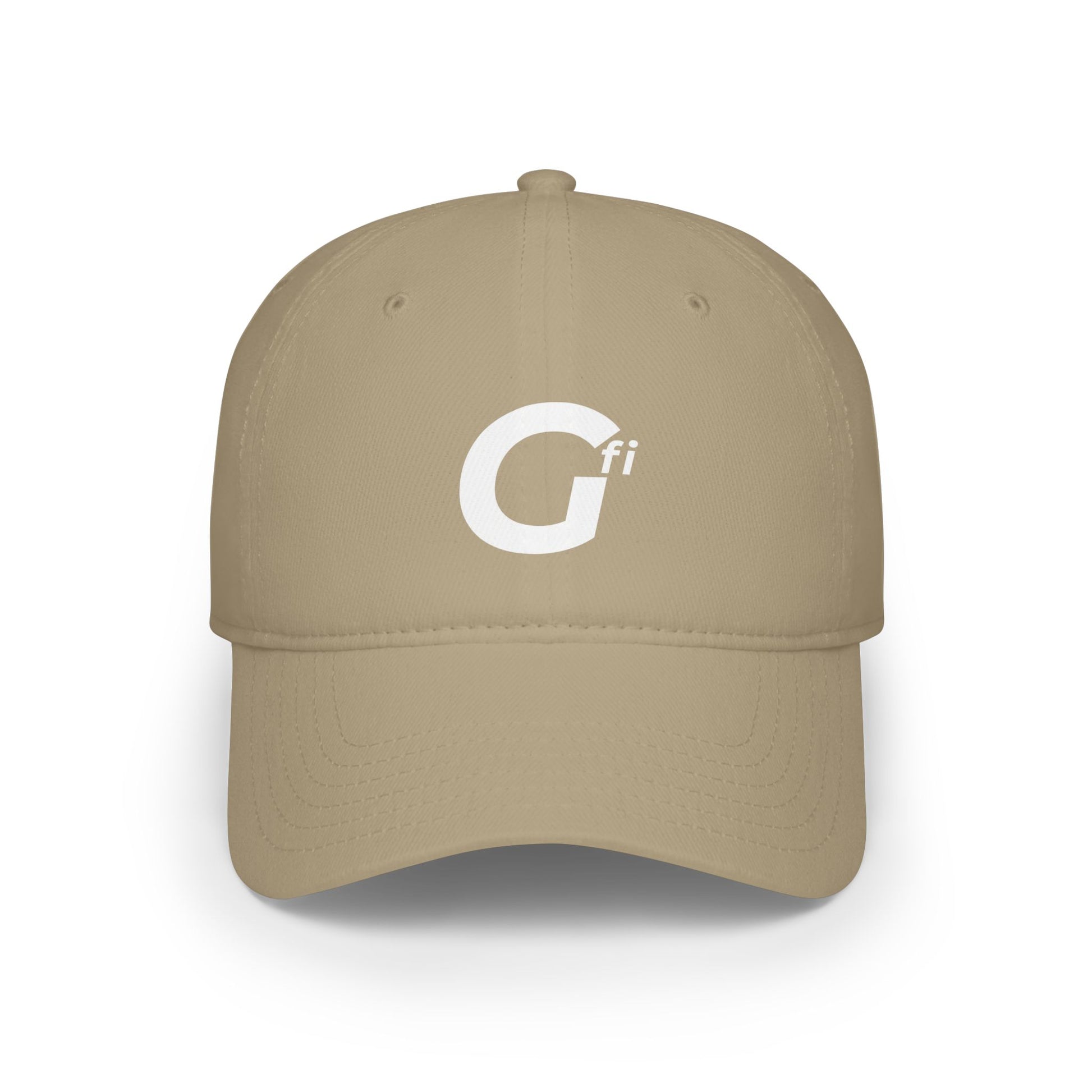 "Gfi" - Stylish Low Profile Baseball Cap with Modern Logo, Casual Hat for Everyday Wear, Gift for Sports Lovers, Adjustable Cap