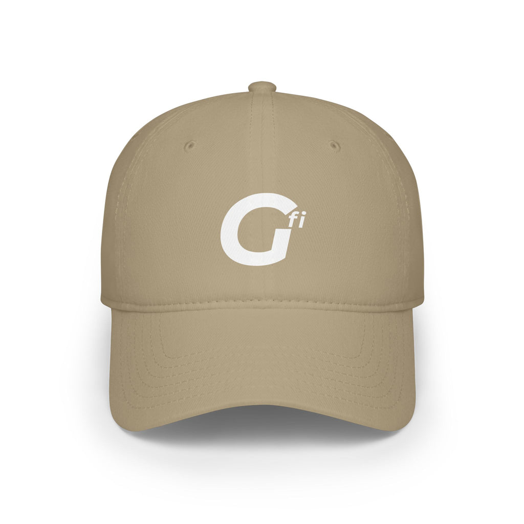 "Gfi" - Stylish Low Profile Baseball Cap with Modern Logo, Casual Hat for Everyday Wear, Gift for Sports Lovers, Adjustable Cap