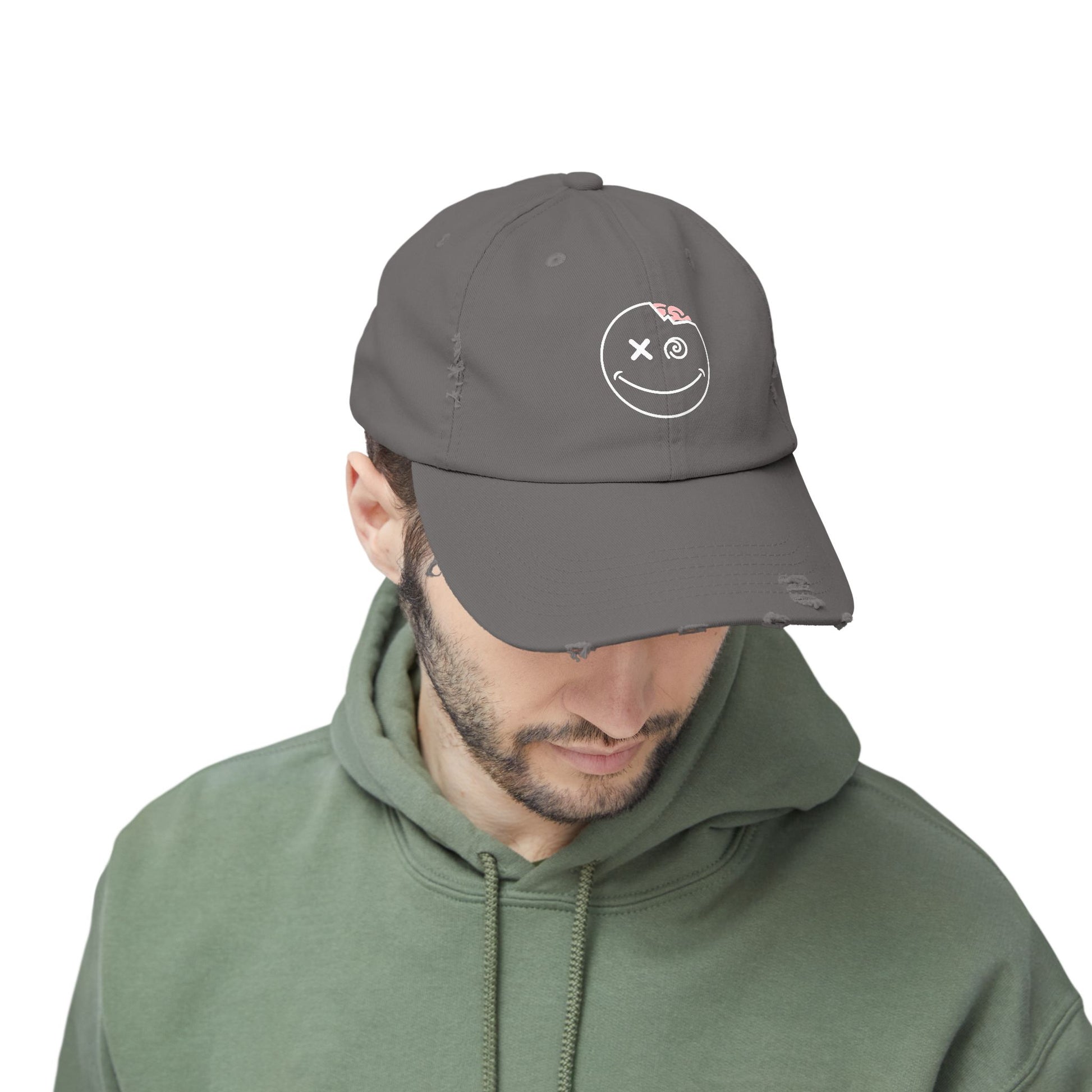 Distressed DaLeerium Logo Hat | Unisex Vintage Hat | Trendy Accessories for Teens, Gift for Him, Her, Everyday Wear, Casual Style