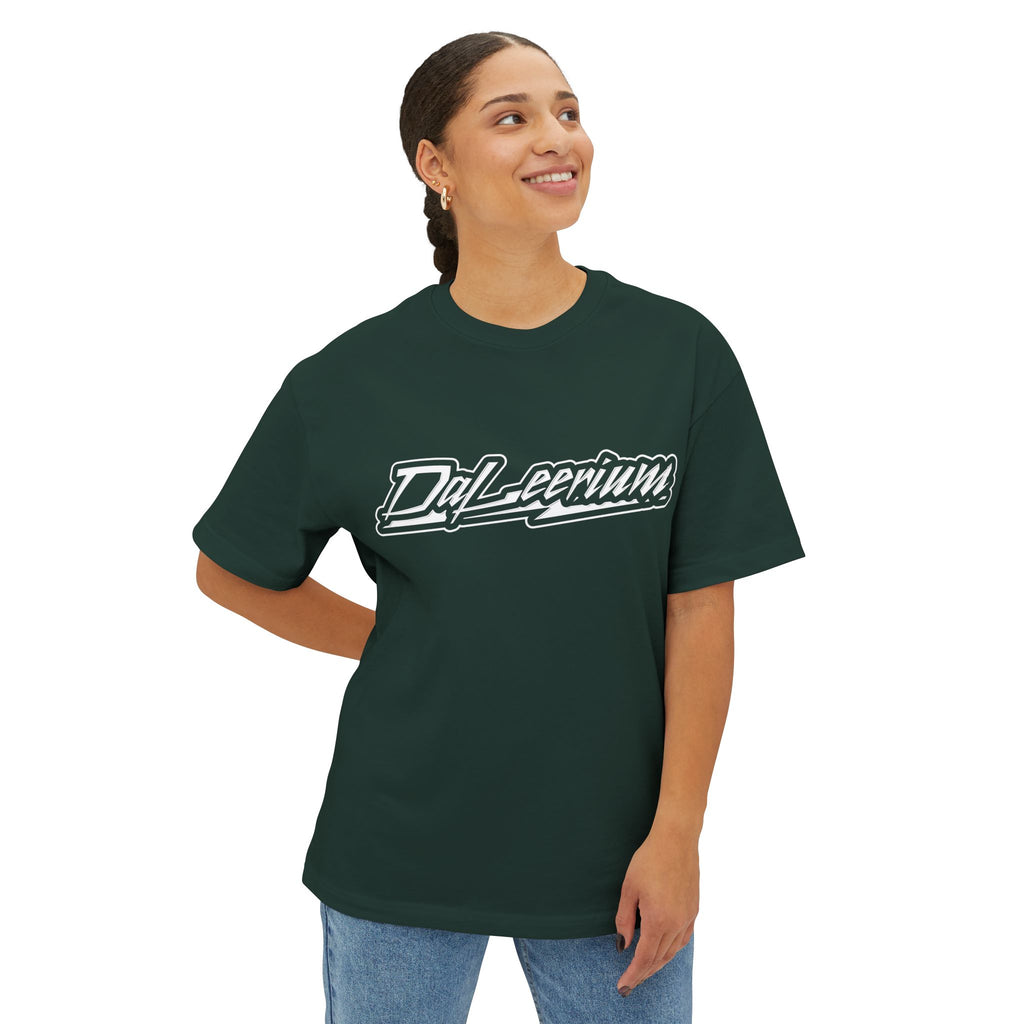DaLeerium - Lettering - Simple - Unisex Oversized Boxy Tee