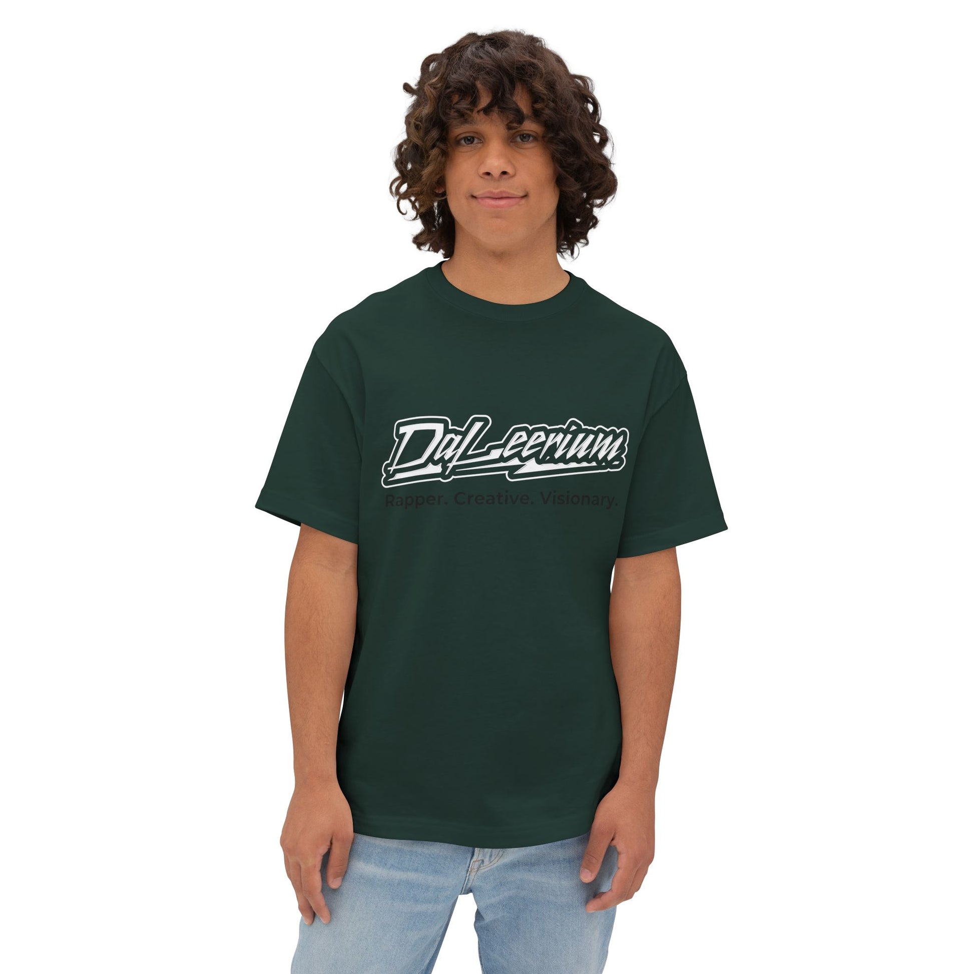 DaLeerium - Lettering - Simple - Unisex Oversized Boxy Tee