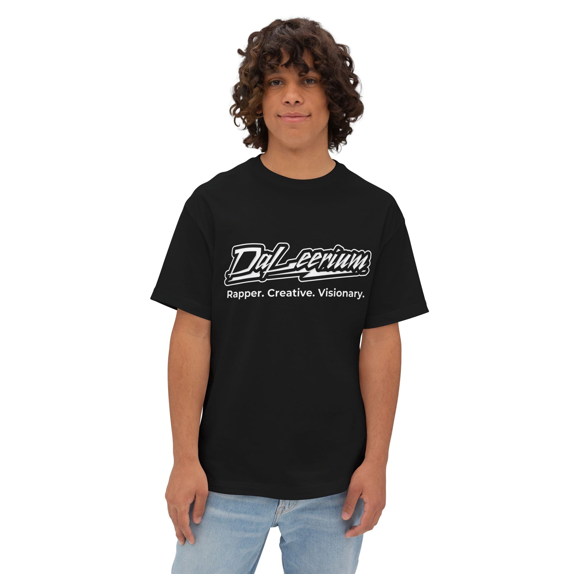 DaLeerium - Lettering - Simple - Unisex Oversized Boxy Tee