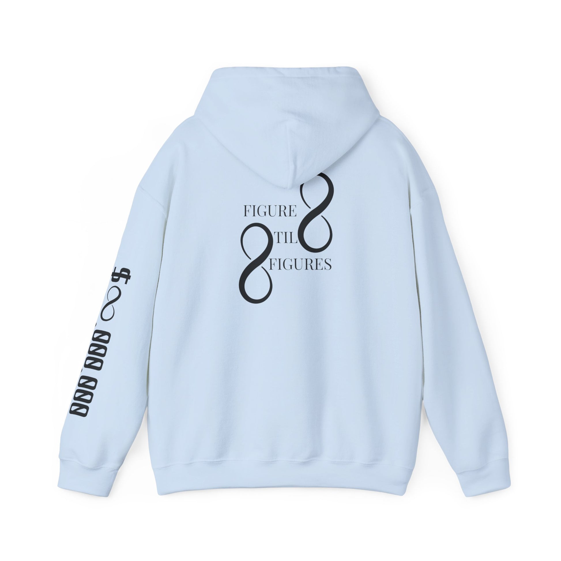8 Figure Hoodie - Front, Back, and Sleeve