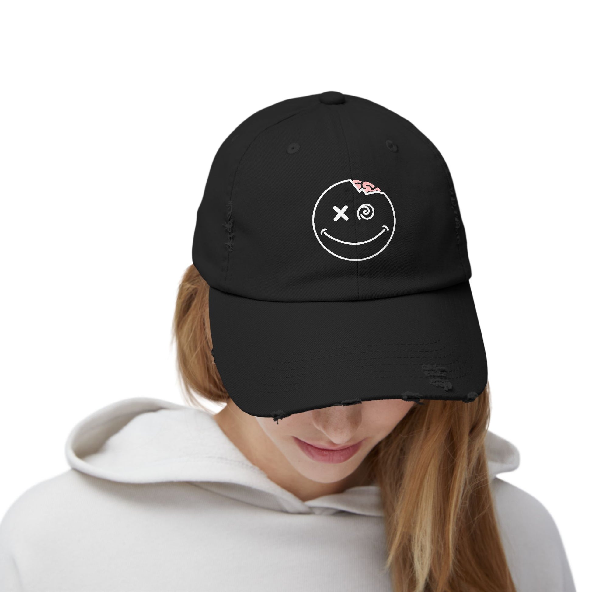 Distressed DaLeerium Logo Hat | Unisex Vintage Hat | Trendy Accessories for Teens, Gift for Him, Her, Everyday Wear, Casual Style