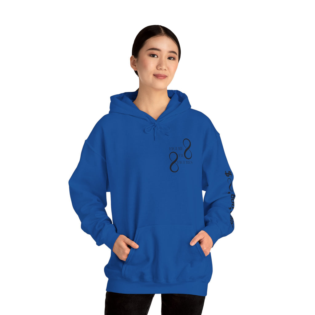 8 Figure Hoodie - Front, Back, and Sleeve