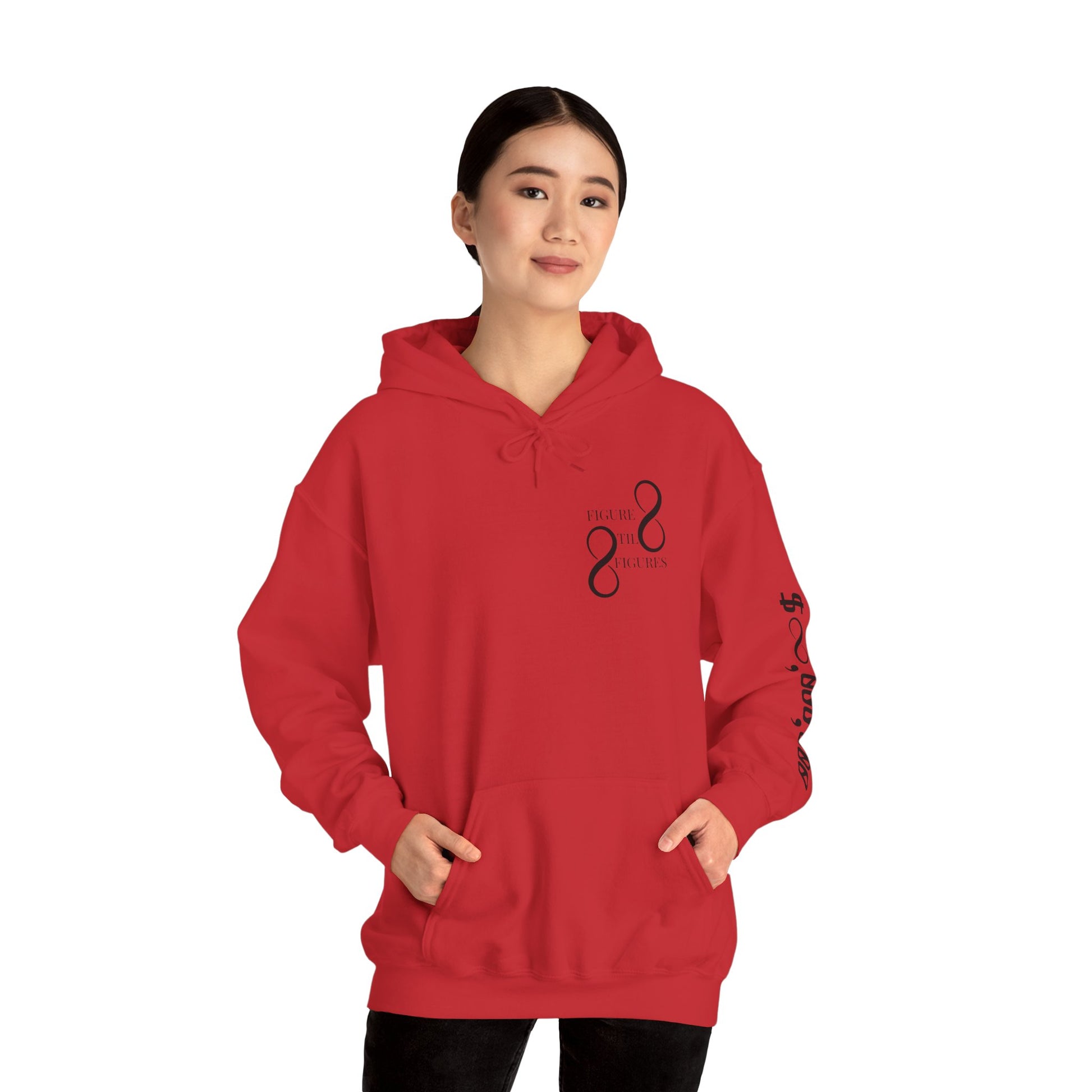 8 Figure Hoodie - Front, Back, and Sleeve