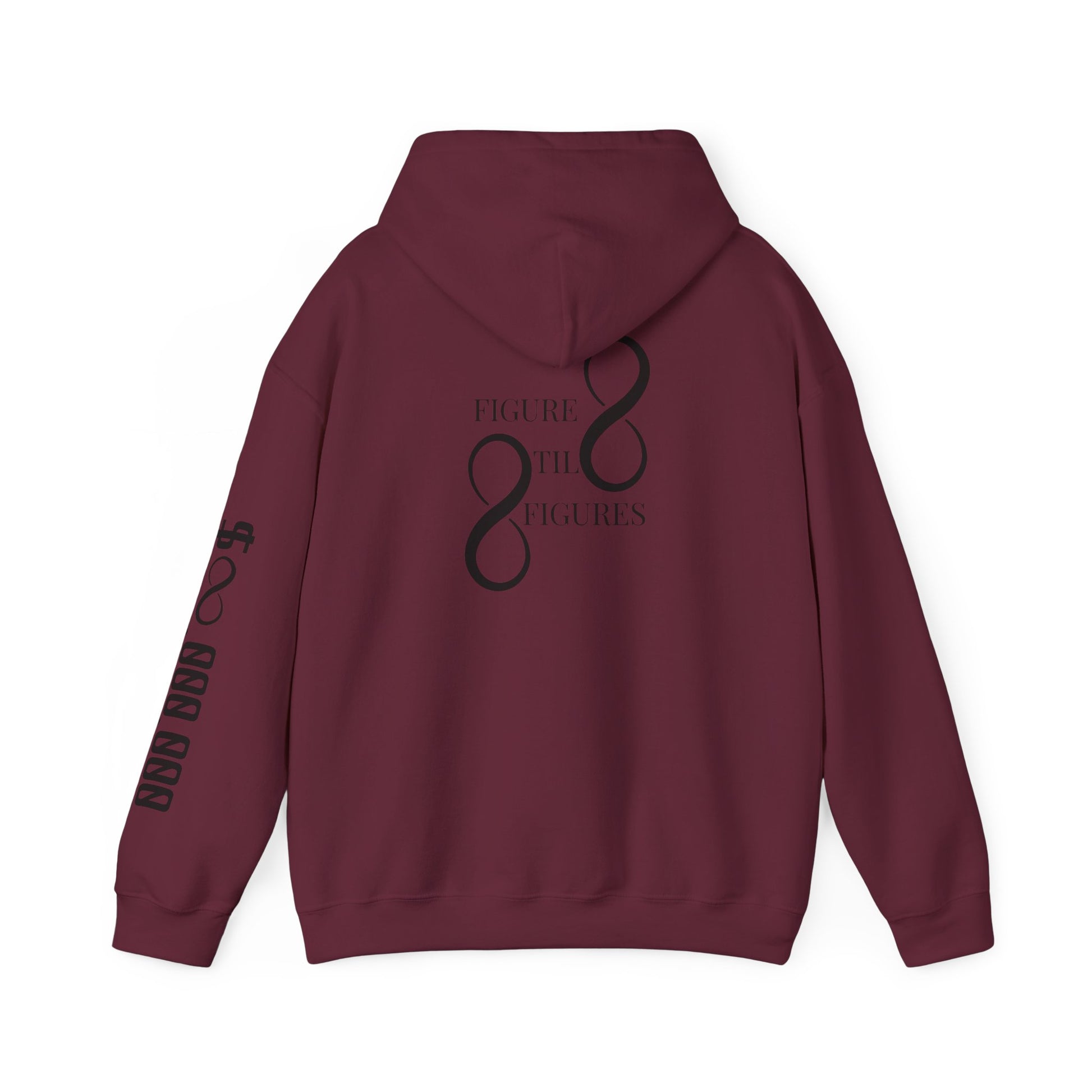 8 Figure Hoodie - Front, Back, and Sleeve
