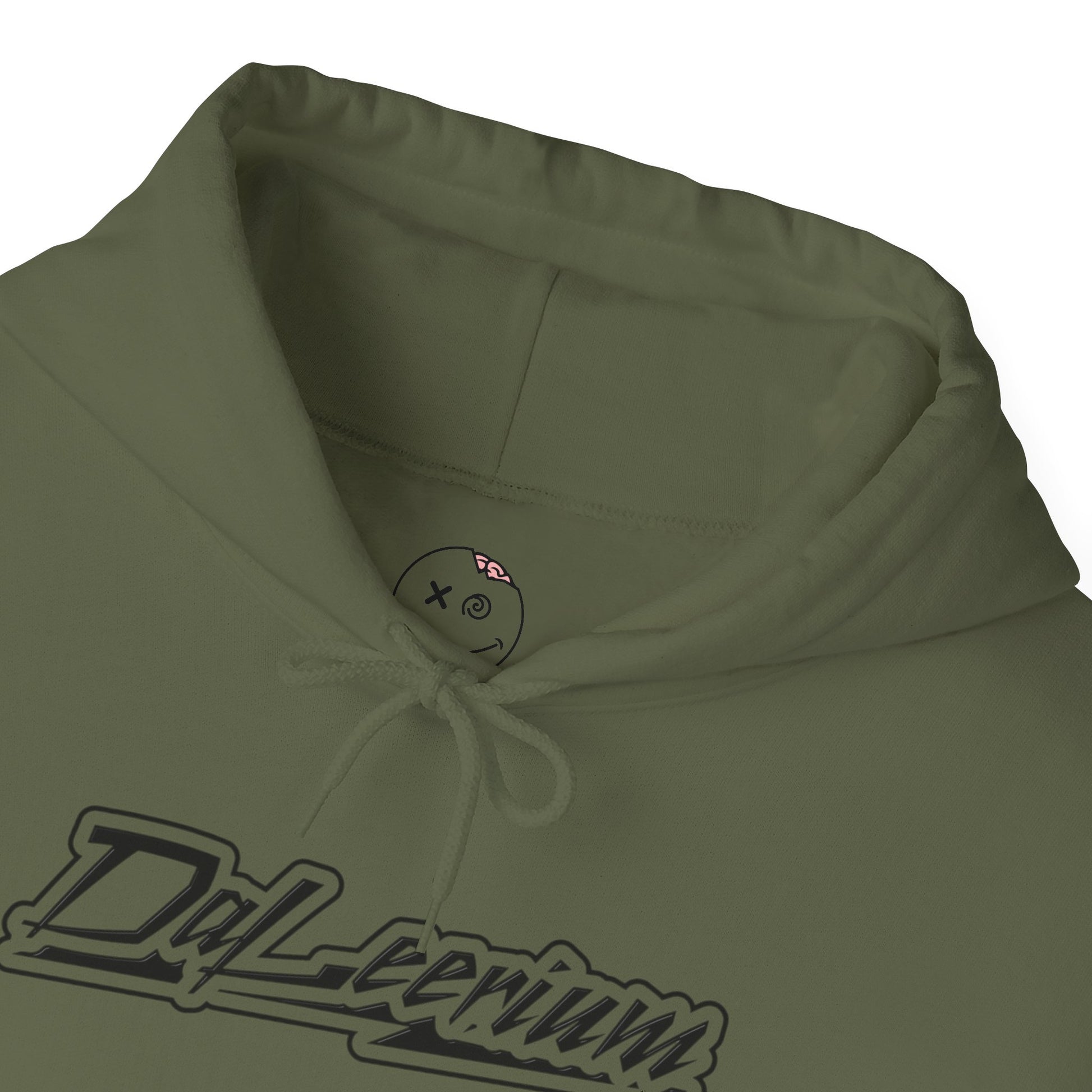 DaLeerium - Black Lettering and Logo Sleeve - Unisex Heavy Blend™ Hooded Sweatshirt