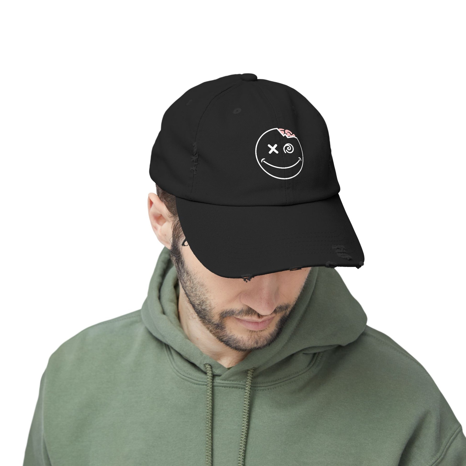 Distressed DaLeerium Logo Hat | Unisex Vintage Hat | Trendy Accessories for Teens, Gift for Him, Her, Everyday Wear, Casual Style