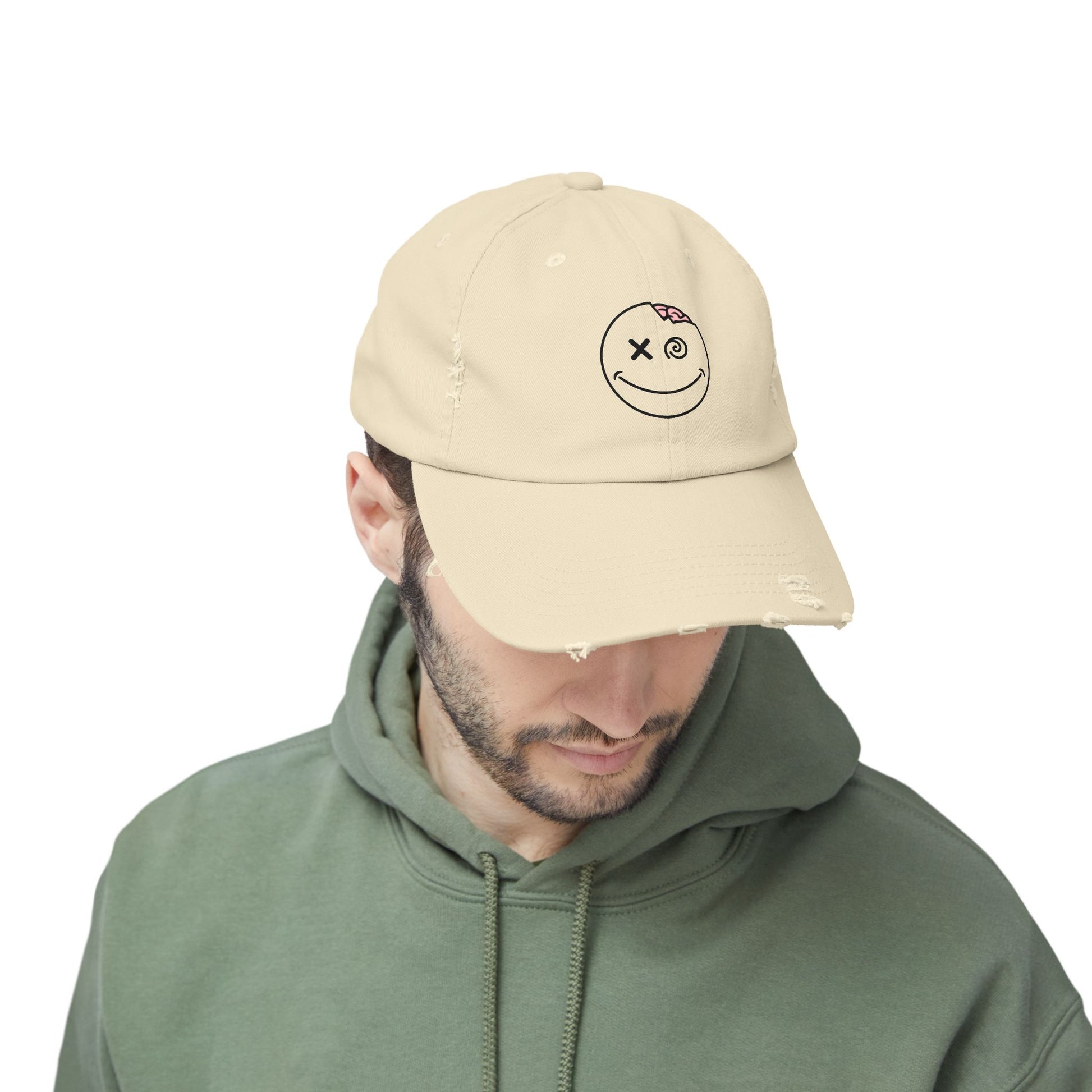 Distressed DaLeerium Logo Hat | Unisex Vintage Hat | Trendy Accessories for Teens, Gift for Him, Her, Everyday Wear, Casual Style