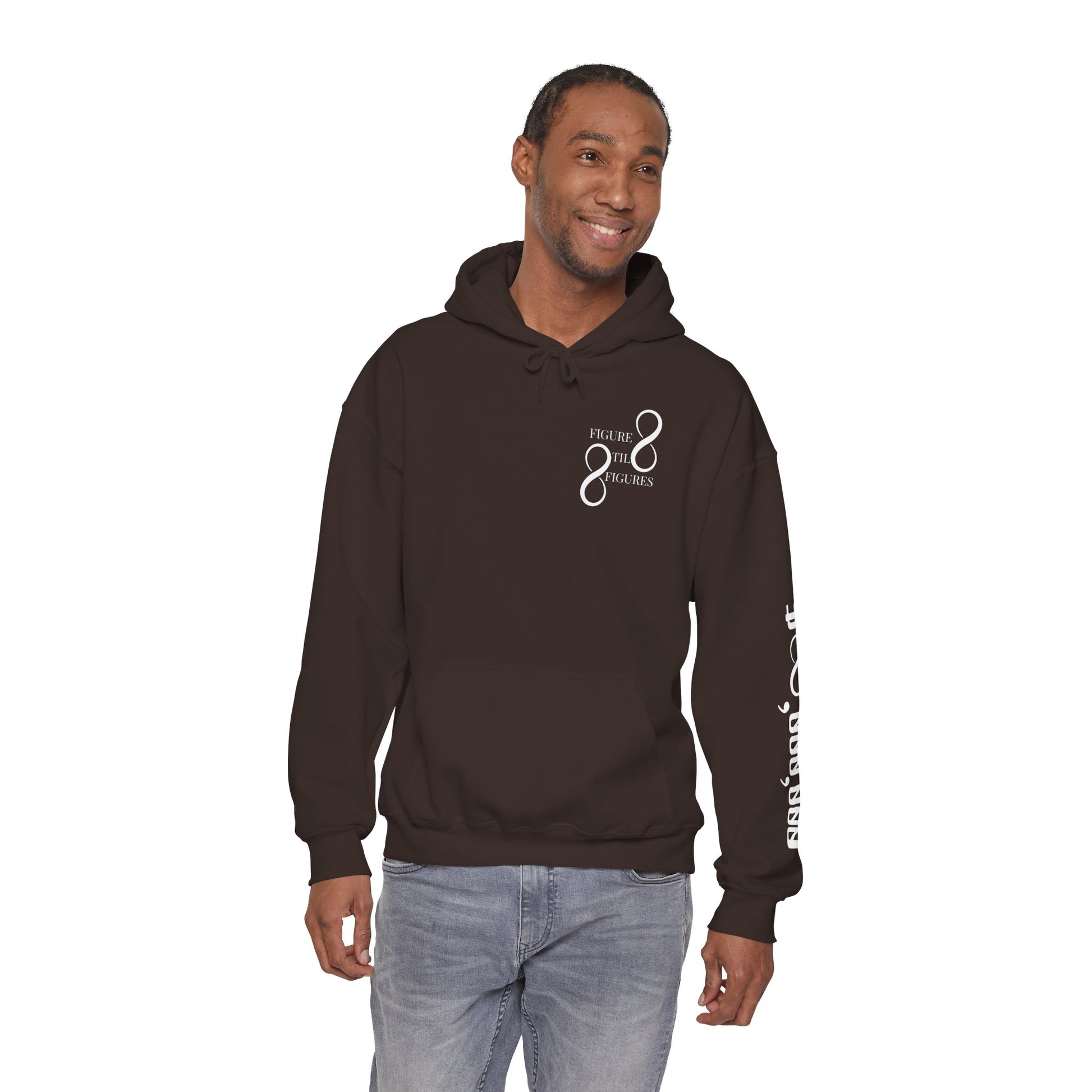 8 Figure Hoodie - Front, Back, and Sleeve