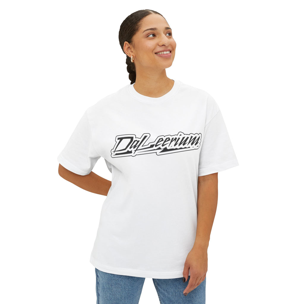 DaLeerium - Lettering - Simple - Unisex Oversized Boxy Tee
