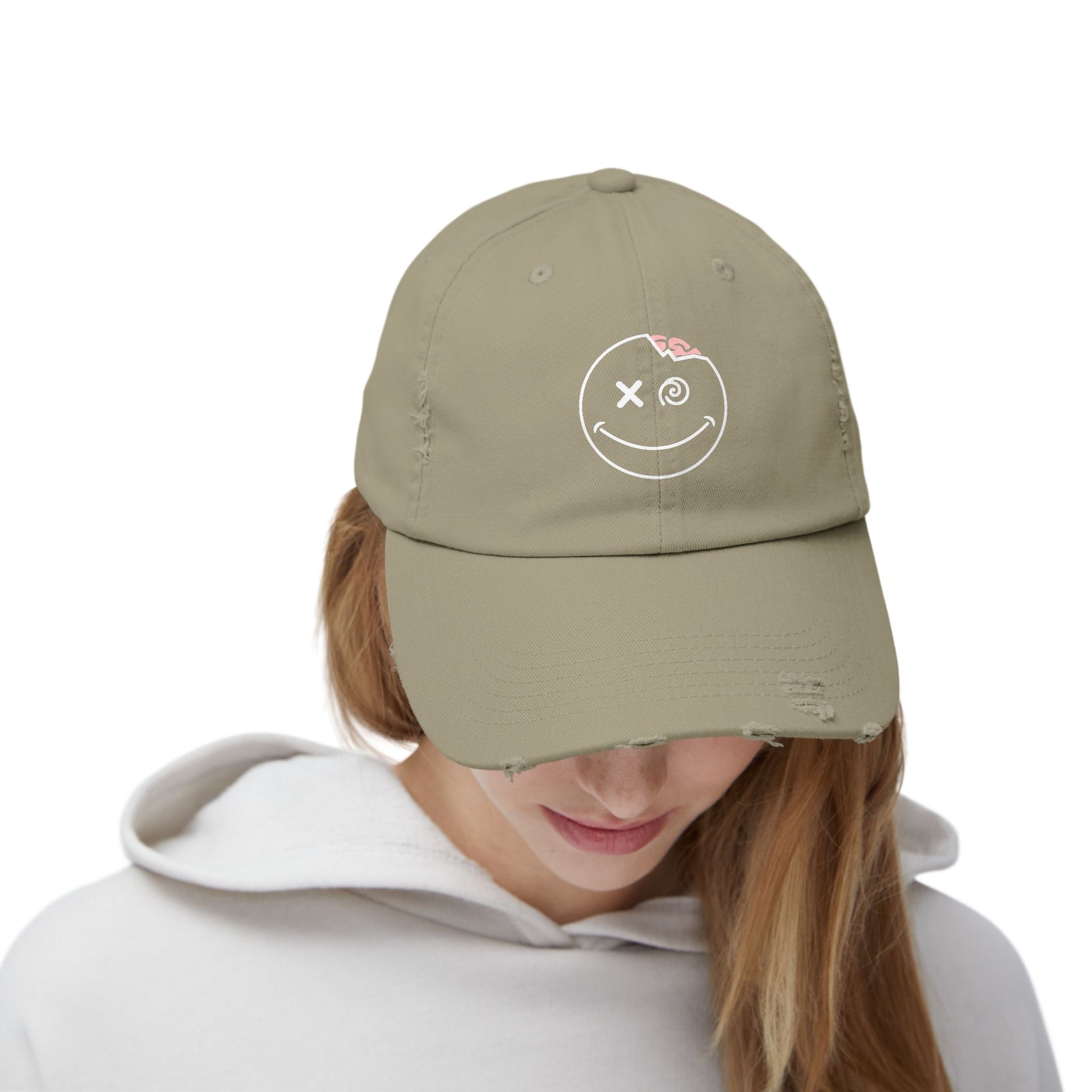 Distressed DaLeerium Logo Hat | Unisex Vintage Hat | Trendy Accessories for Teens, Gift for Him, Her, Everyday Wear, Casual Style